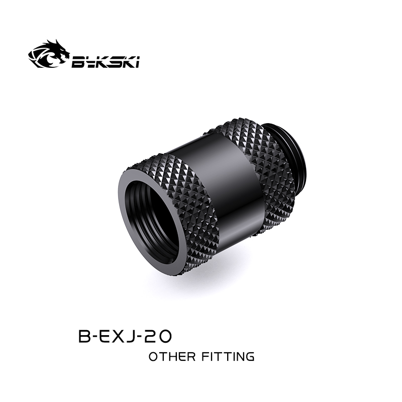 Bykski G 1/4in. Male/Female Extension Coupler - 20mm ( B-EXJ-20-BK)