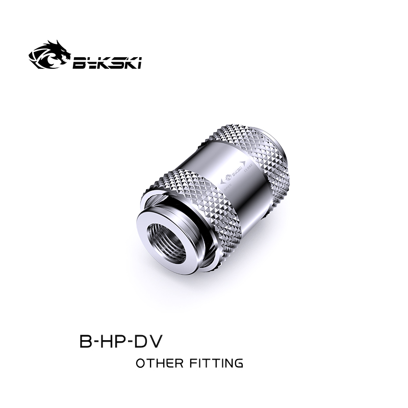 Bykski B-HP-DV  Hardtube Water Cooled Stop Valve ,Silver