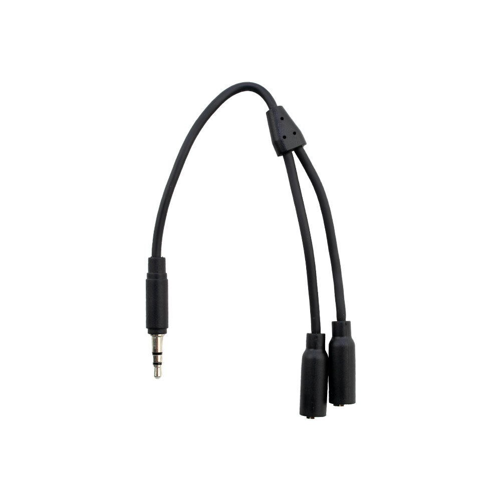 iCAN 28AWG 3.5mm Stereo Audio Splitting Y Cable, 1 Male to 2 Female