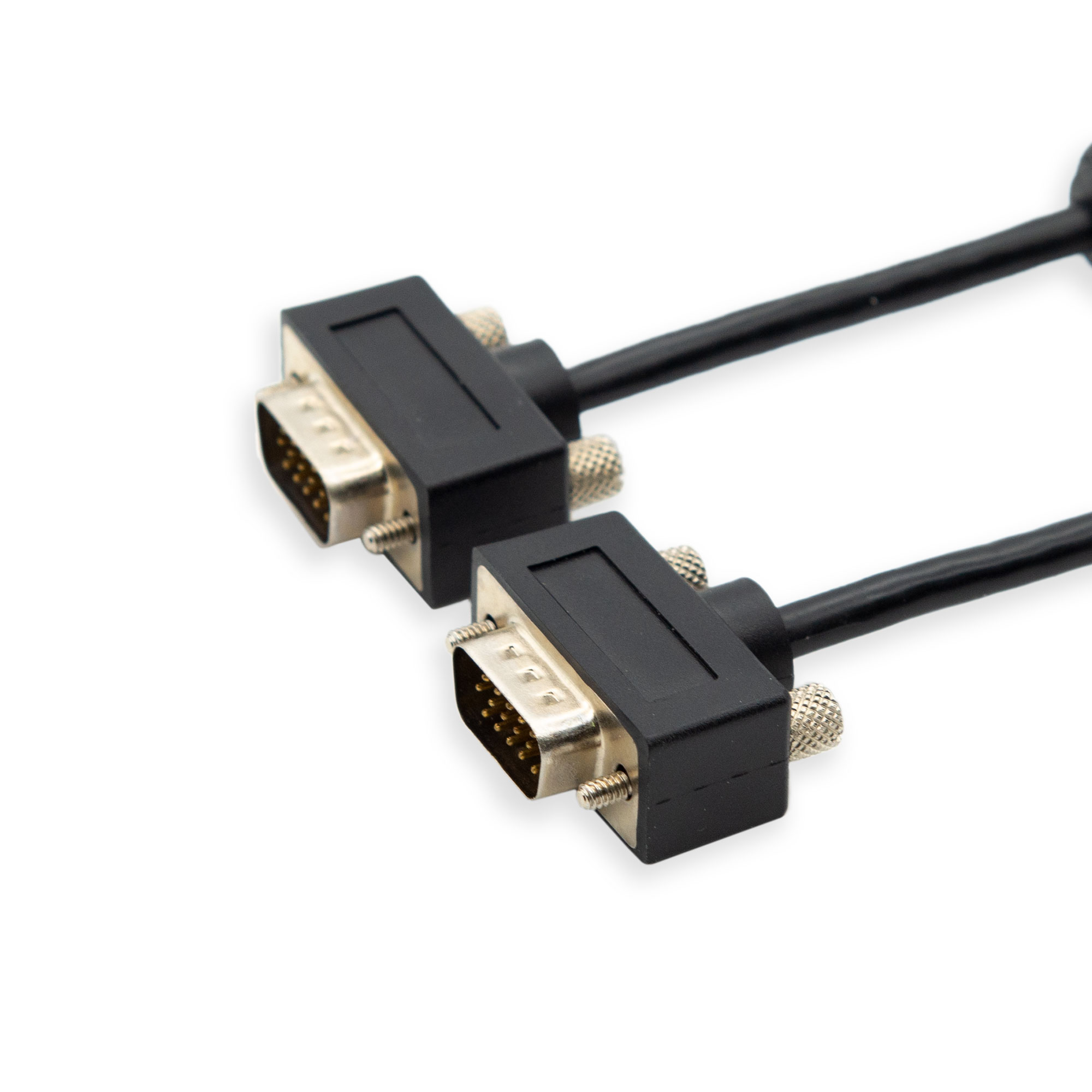 iCAN PC External Video Cable, Super VGA Ultra Slim, Double Shielded, Coaxial HD15, M/M, 10FT(Open Box)