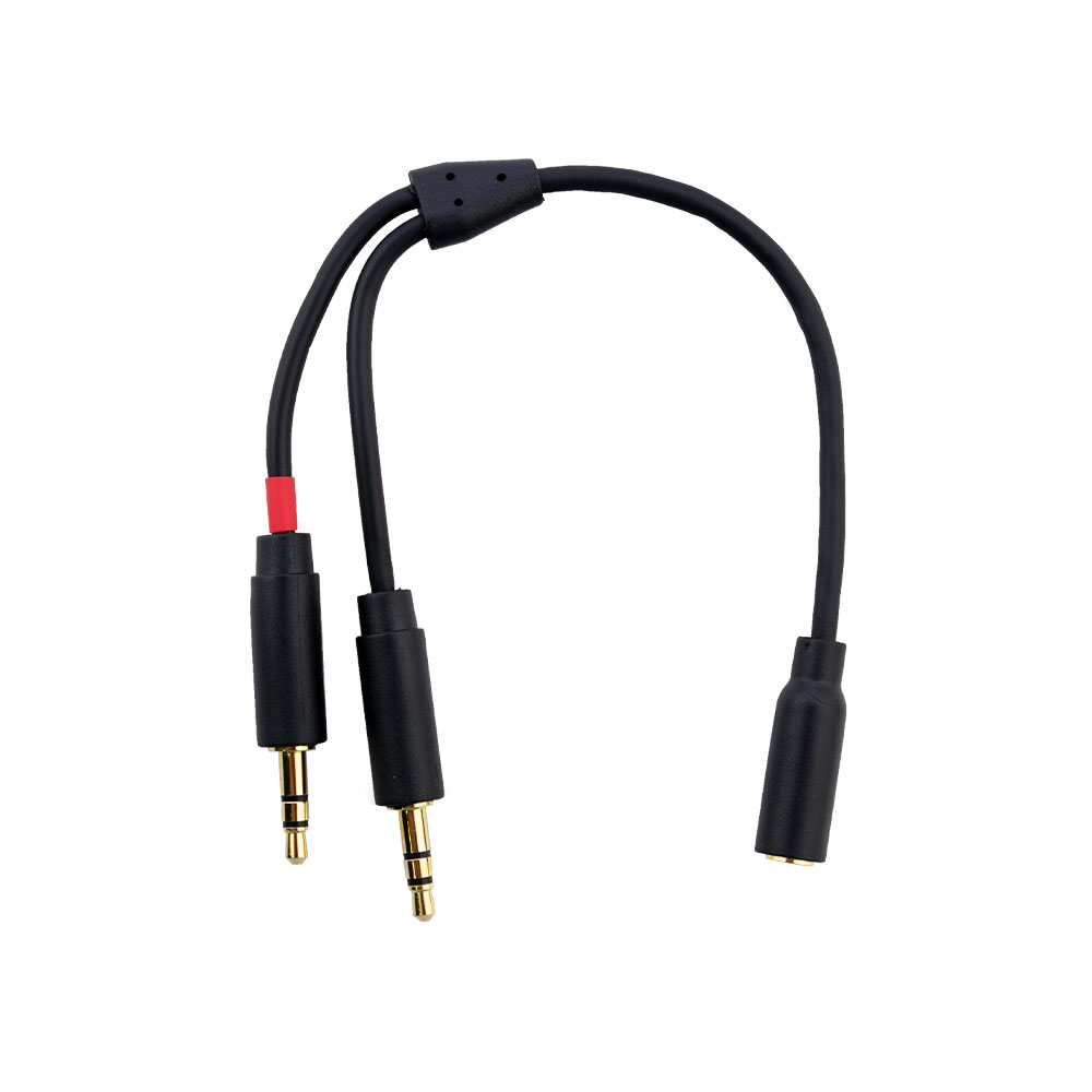 Adaptateur audio ICAN 1 prise jack femelle 3,5 mm vers 2 prises jack mâles 3,5 mm(Open Box)