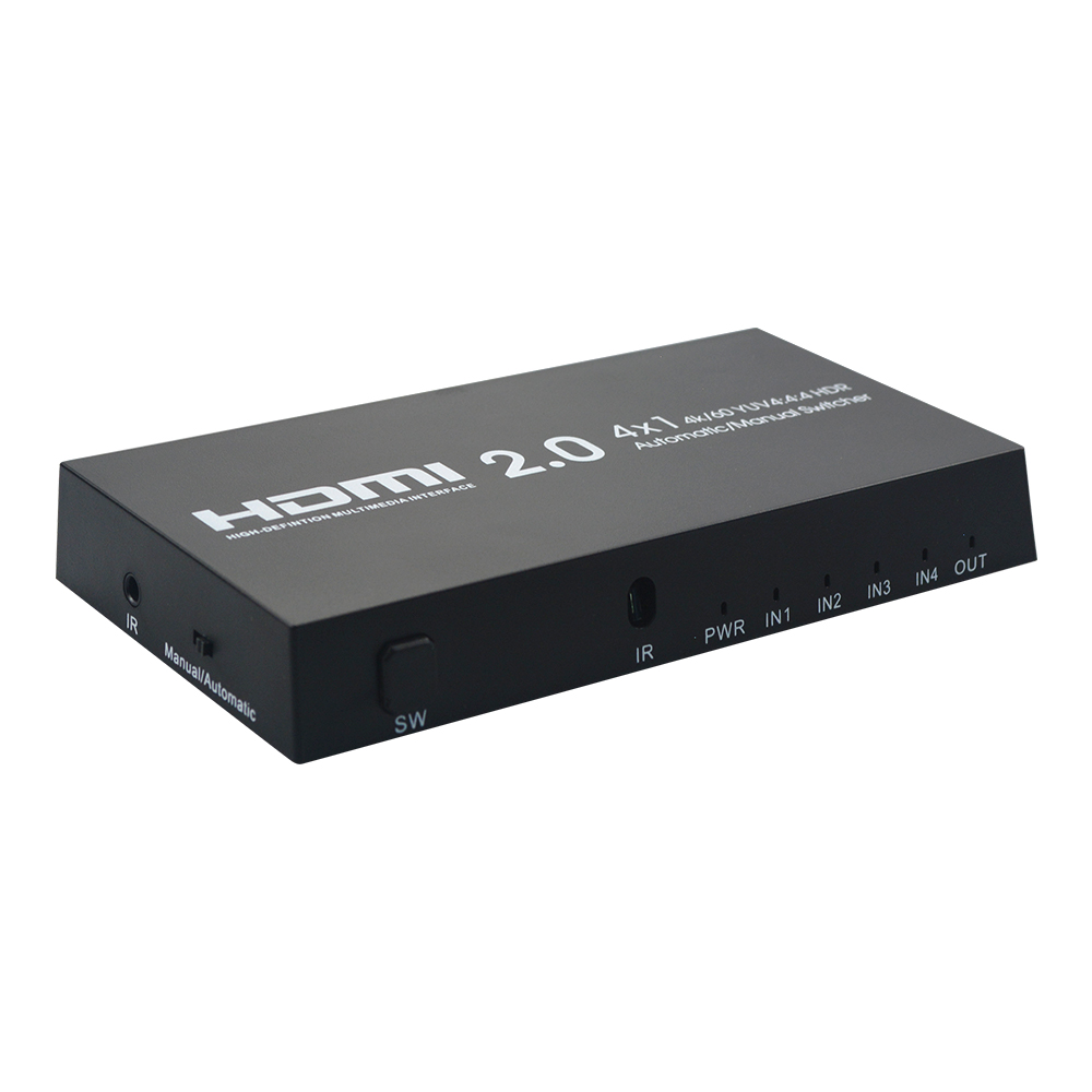 iCAN Commutateur HDMI 4 ports 4K à 60 Hz avec télécommande