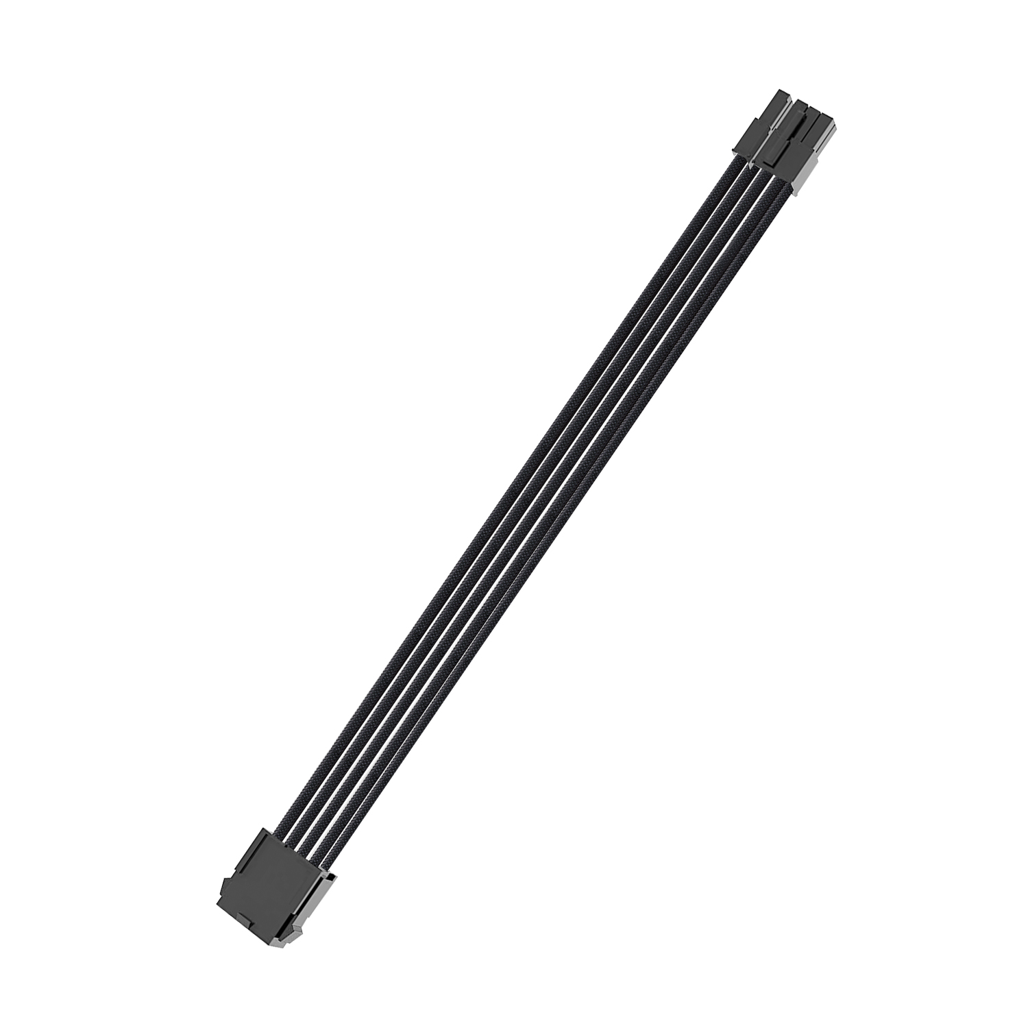 8pin PCIe Extension Cable, Braided, Black, 30CM 18AWG