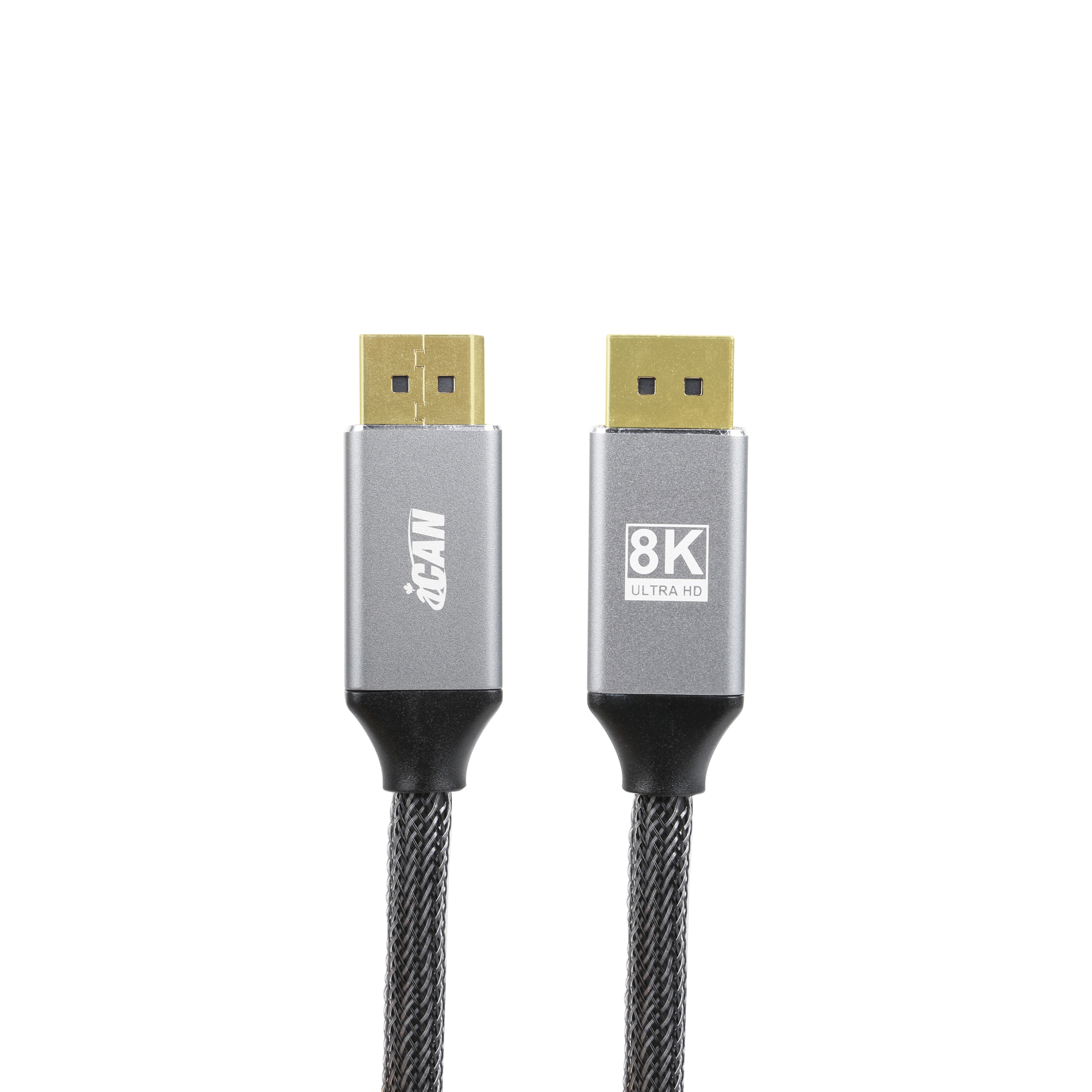 Câble iCAN Premium DisplayPort 1.4 vers DisplayPort 1.4, 8K à 60 Hz, 6 pieds