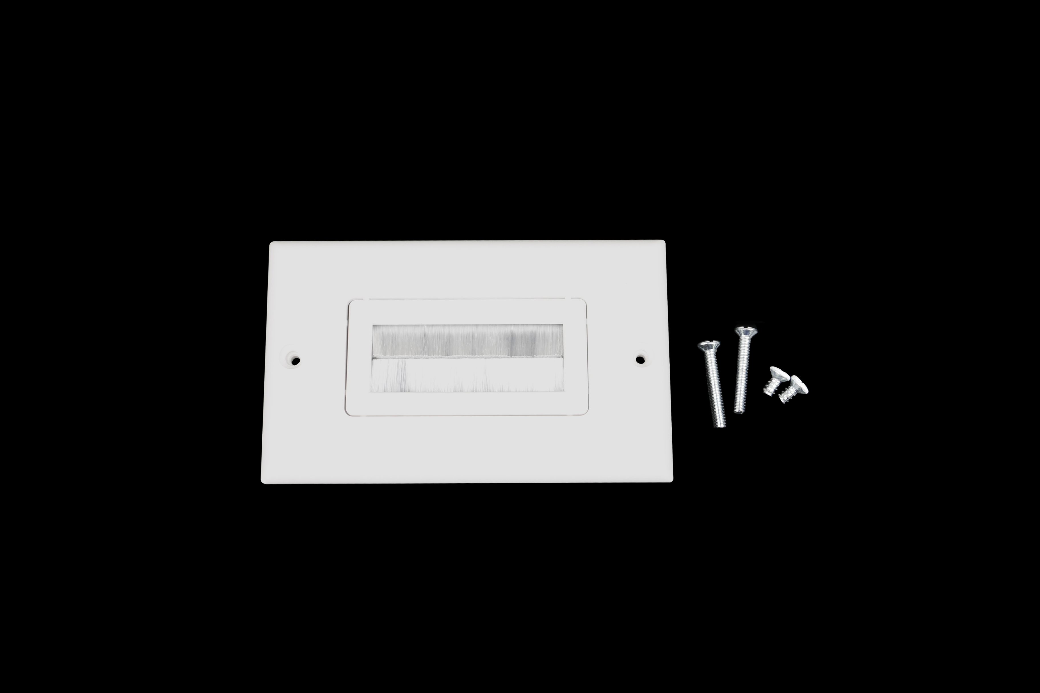 Plaque murale et insert de brosse de style Decora iCAN 1 Gang, blanc