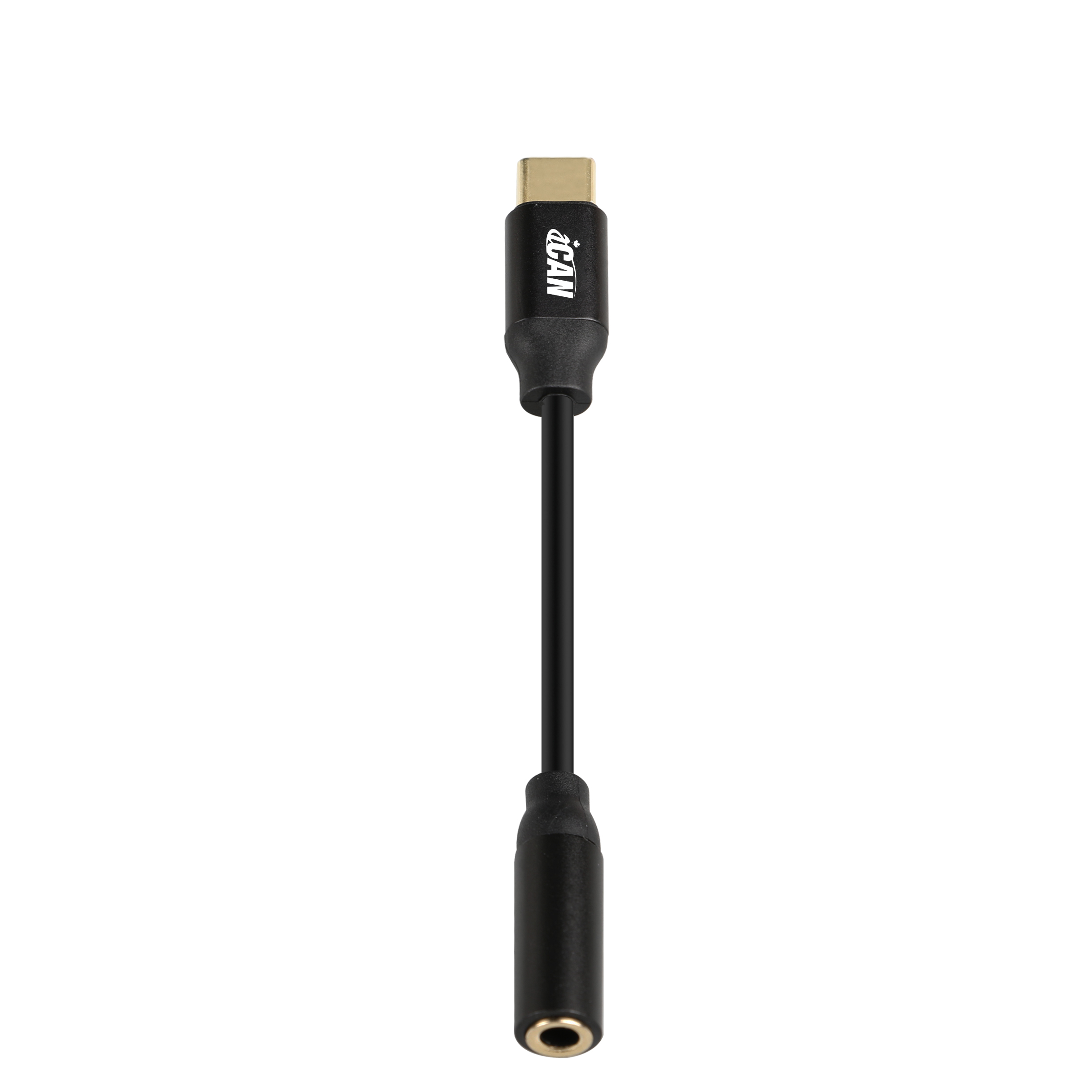Adaptateur audio iCAN de Type C vers 3,5 mm, noir(Open Box)