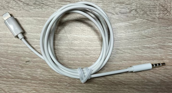 iCAN MFi Lightning Male to 3.5mm Audio Male Cable, 3.3ft