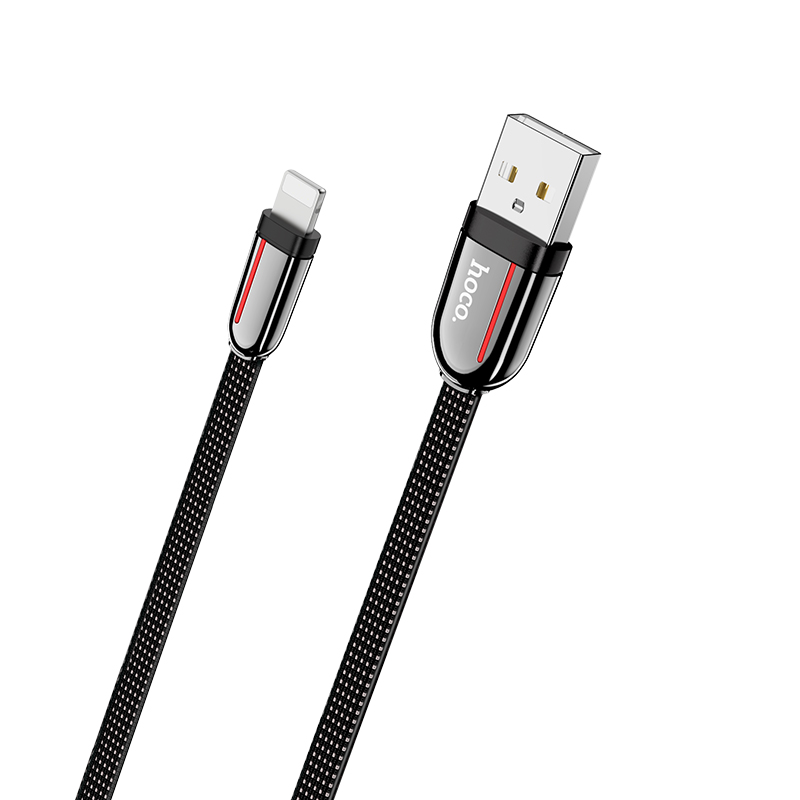HOCO "U74 Grand" charging data cable for iP, 1.2m (4ft), Black(Open Box)