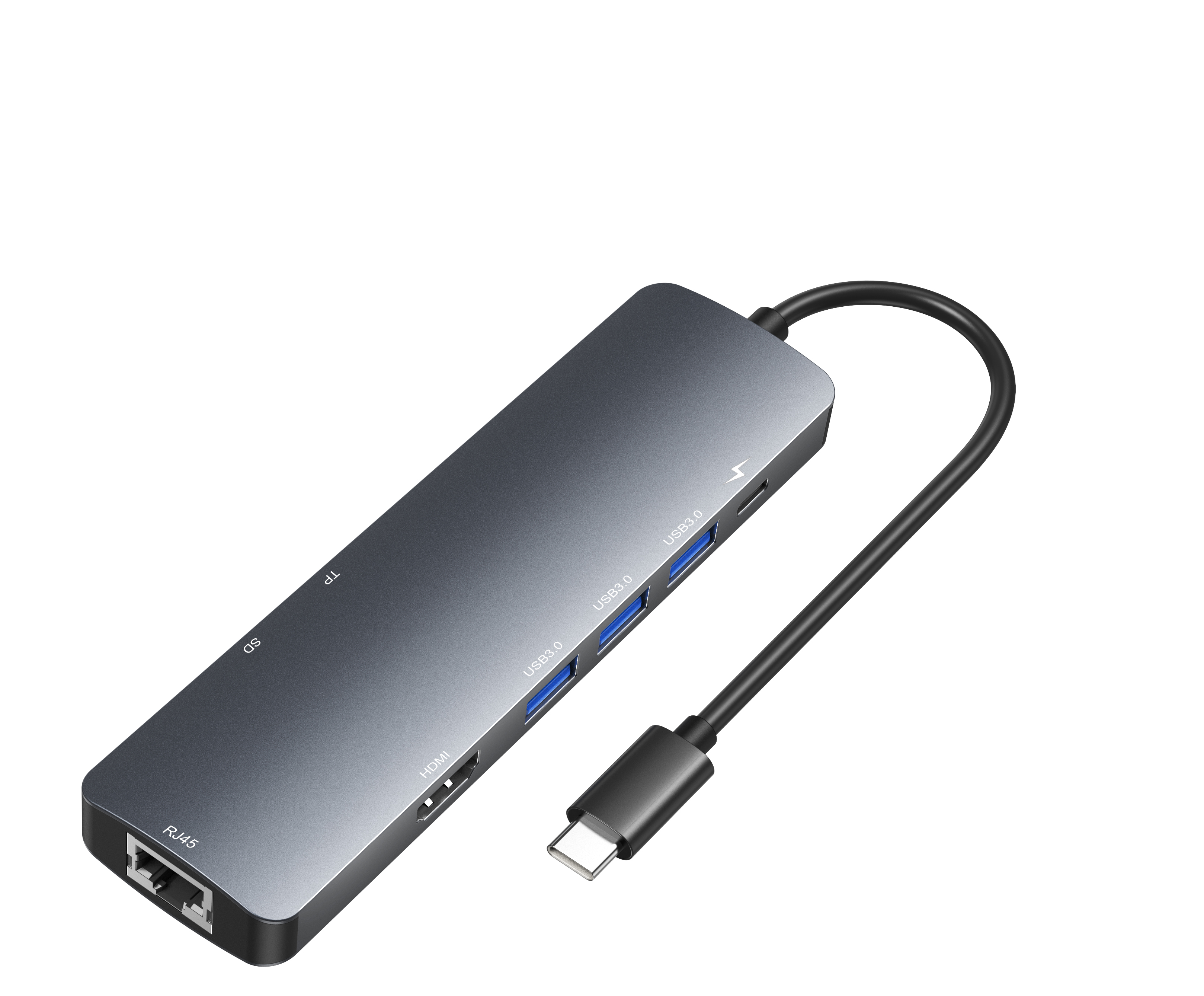 iCAN USB 3.0 8 in 1 Hub Grey(Open Box)