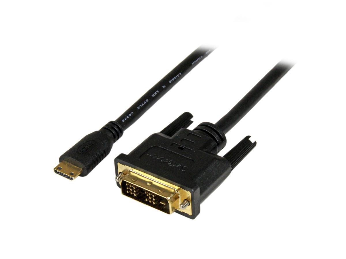 Câble Mini HDMI vers DVI-D STARTECH - M/M - 3m (HDCDVIMM3M)