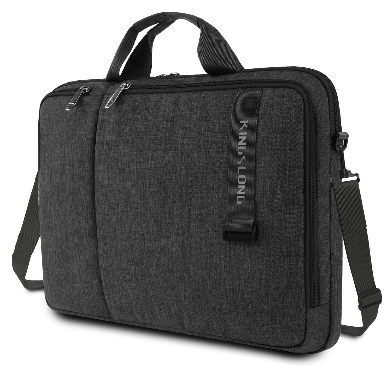 KINGSLONG Étui pour ordinateur portable de 15,6 po en polyester, noir