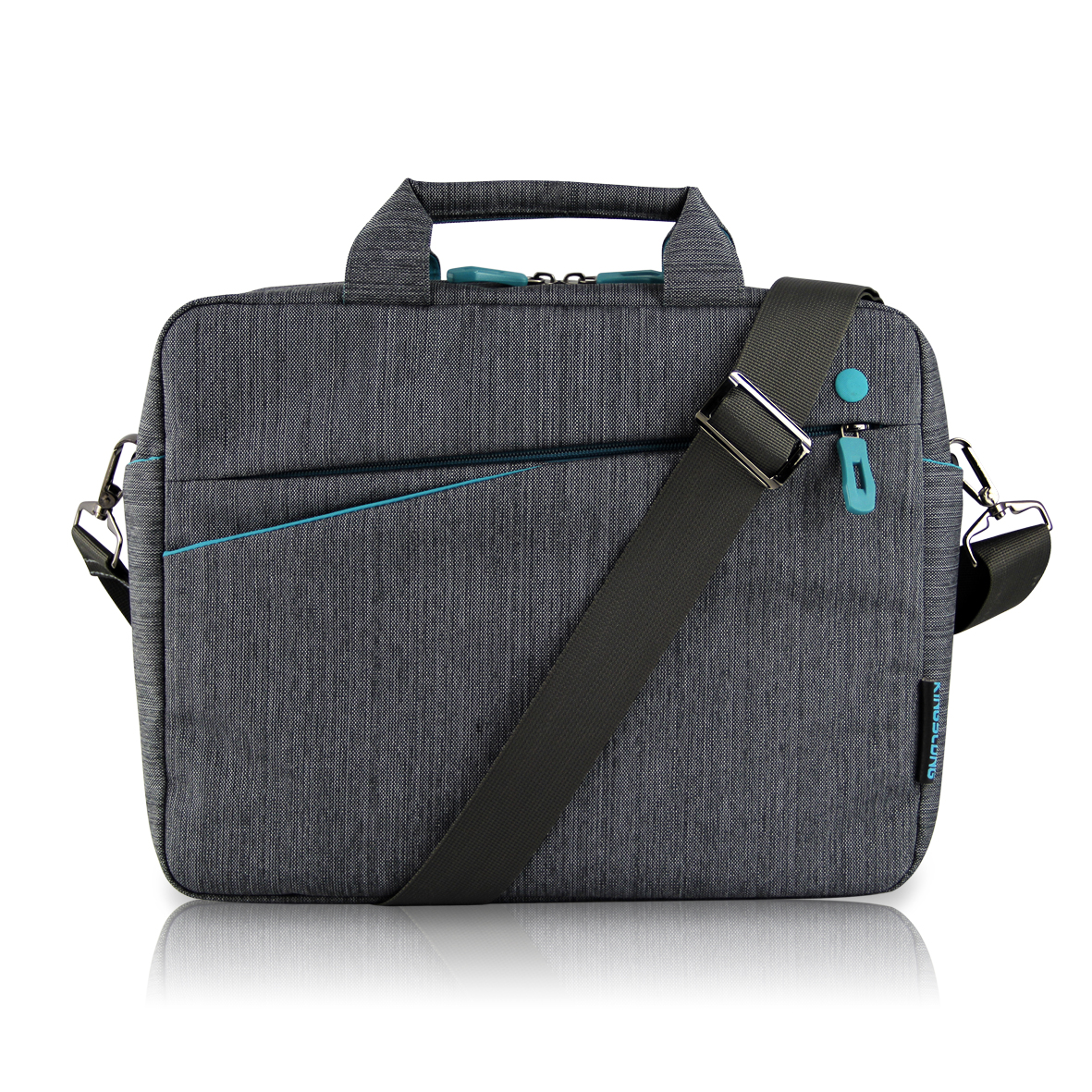 KINGSLONG 15.6" Notebook Messenger Bag, Linen Grey(Open Box)