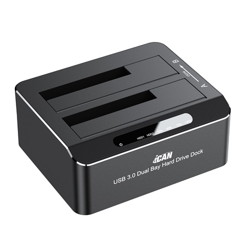 iCAN RSH-DS01 USB 3.0 Dual Bay SATA Hard Drive Dock