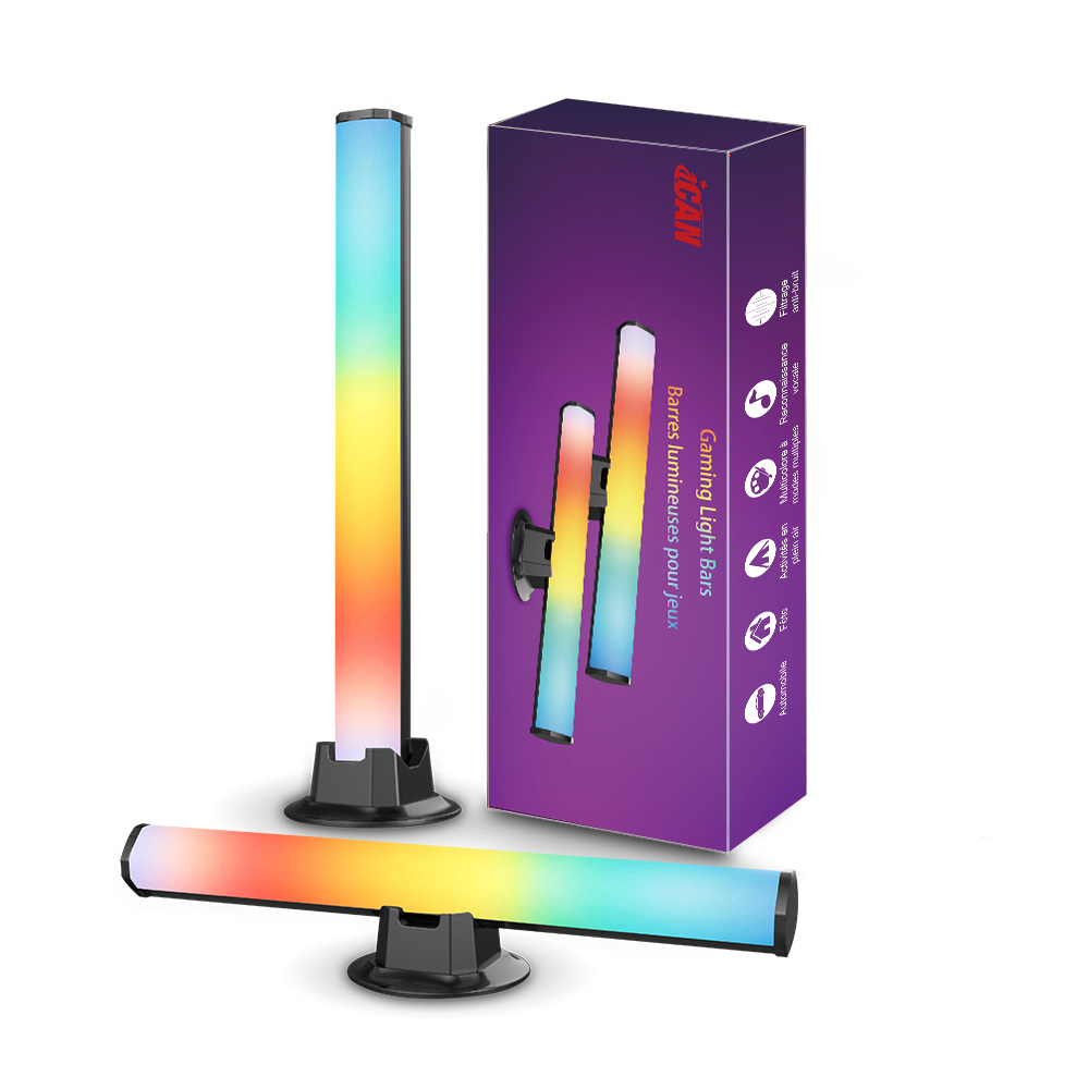 iCAN RGB+IC Smart LED Light Bars, 16 Million Colors, Music Sync.(Open Box)