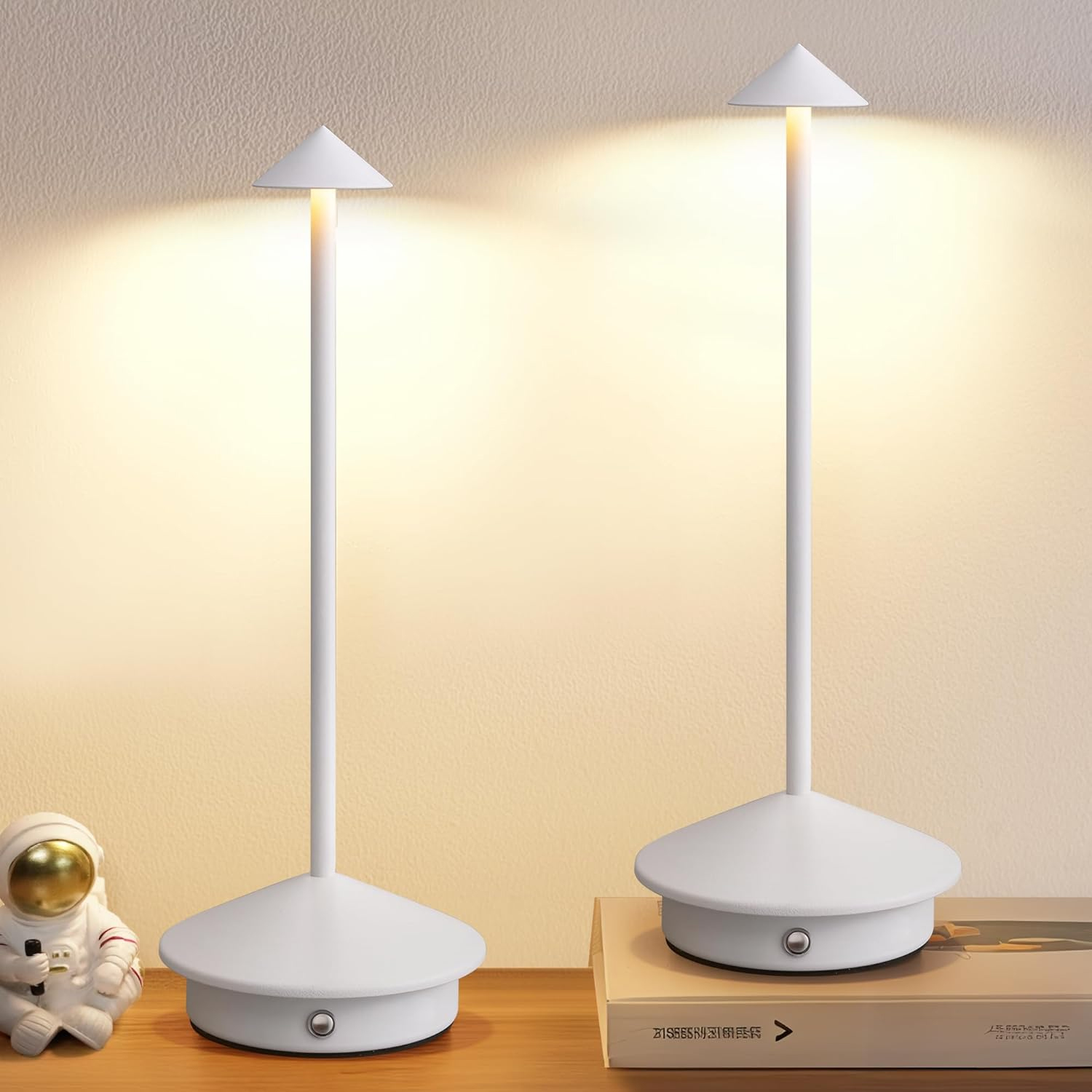 Lampe de table LED iCAN, blanche.