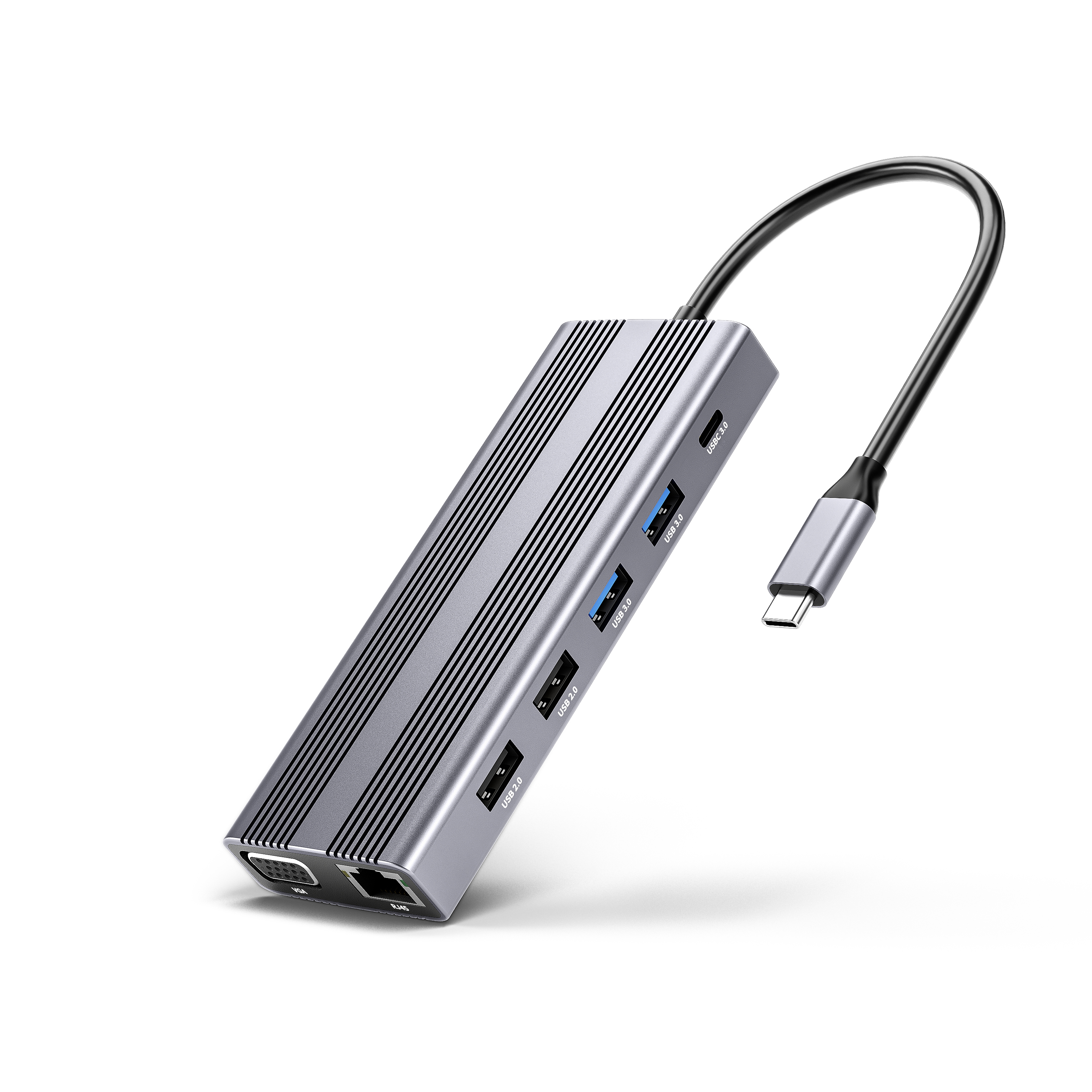 Maiwo 12-in-1 USB-C 100W Docking Station for 4K Dual Monitors