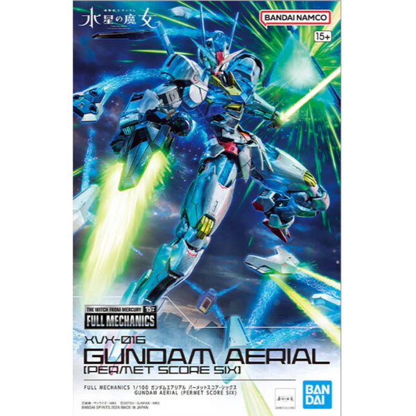 P-BANDAI FULL MECHANICS 1/100 GUNDAM AERIAL (PERMET SCORE SIX)