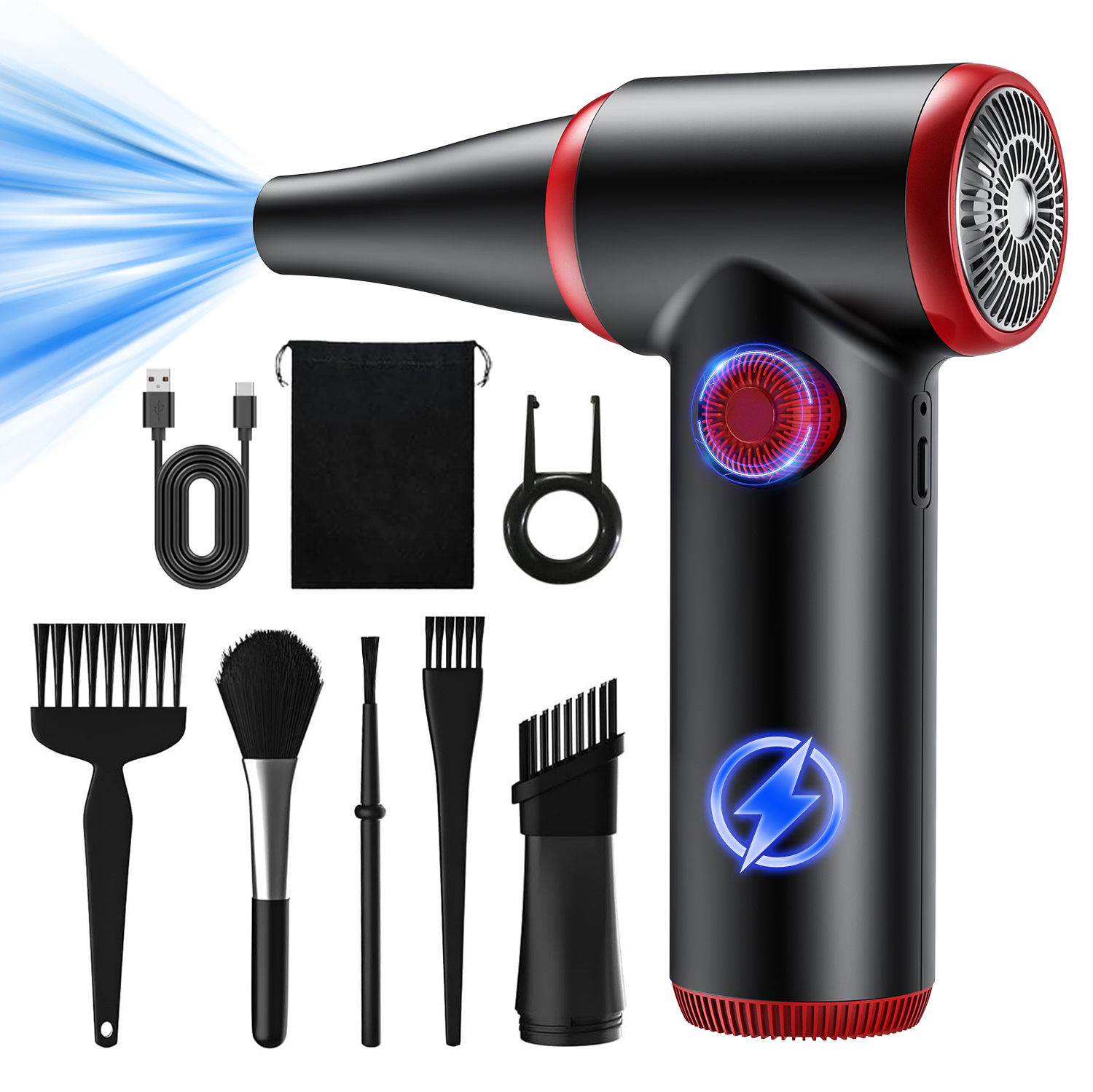 iCAN TAD072 Portable Air Duster.(Open Box)