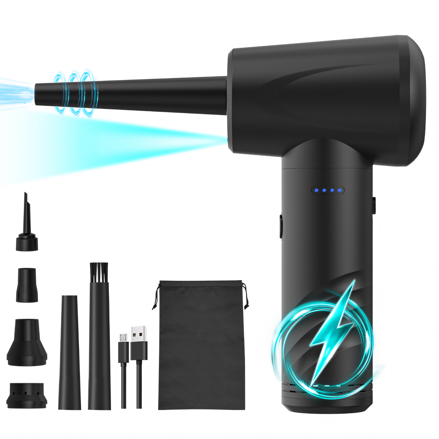 iCAN AD33 Compresed Air Duster, Keyboard Cleaner, 3 Speeds.(Open Box)