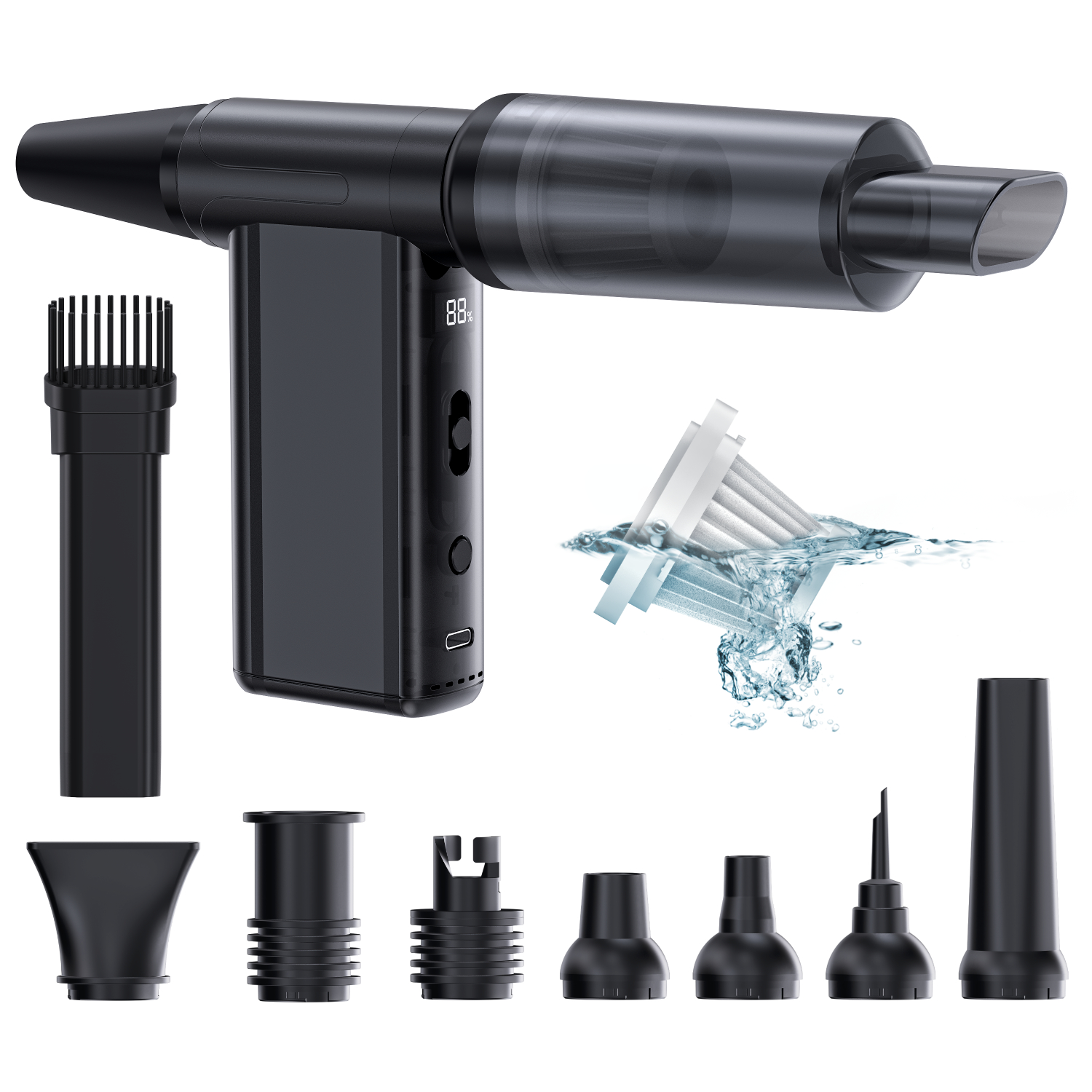 iCAN AD51 Compressed Air Duster, Portable Air Blower.