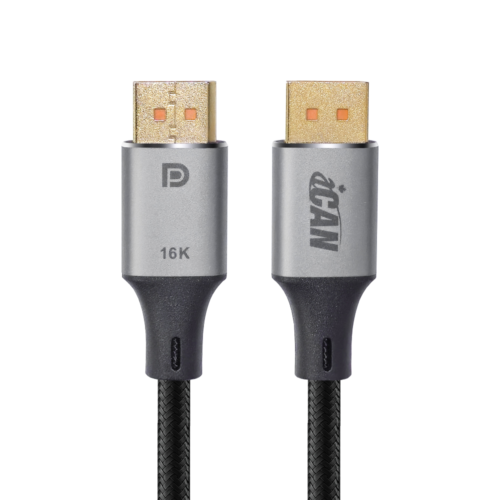 Câble iCAN DisplayPort 2.1, 16 K à 30 Hz, mâle vers mâle, 4,5 m