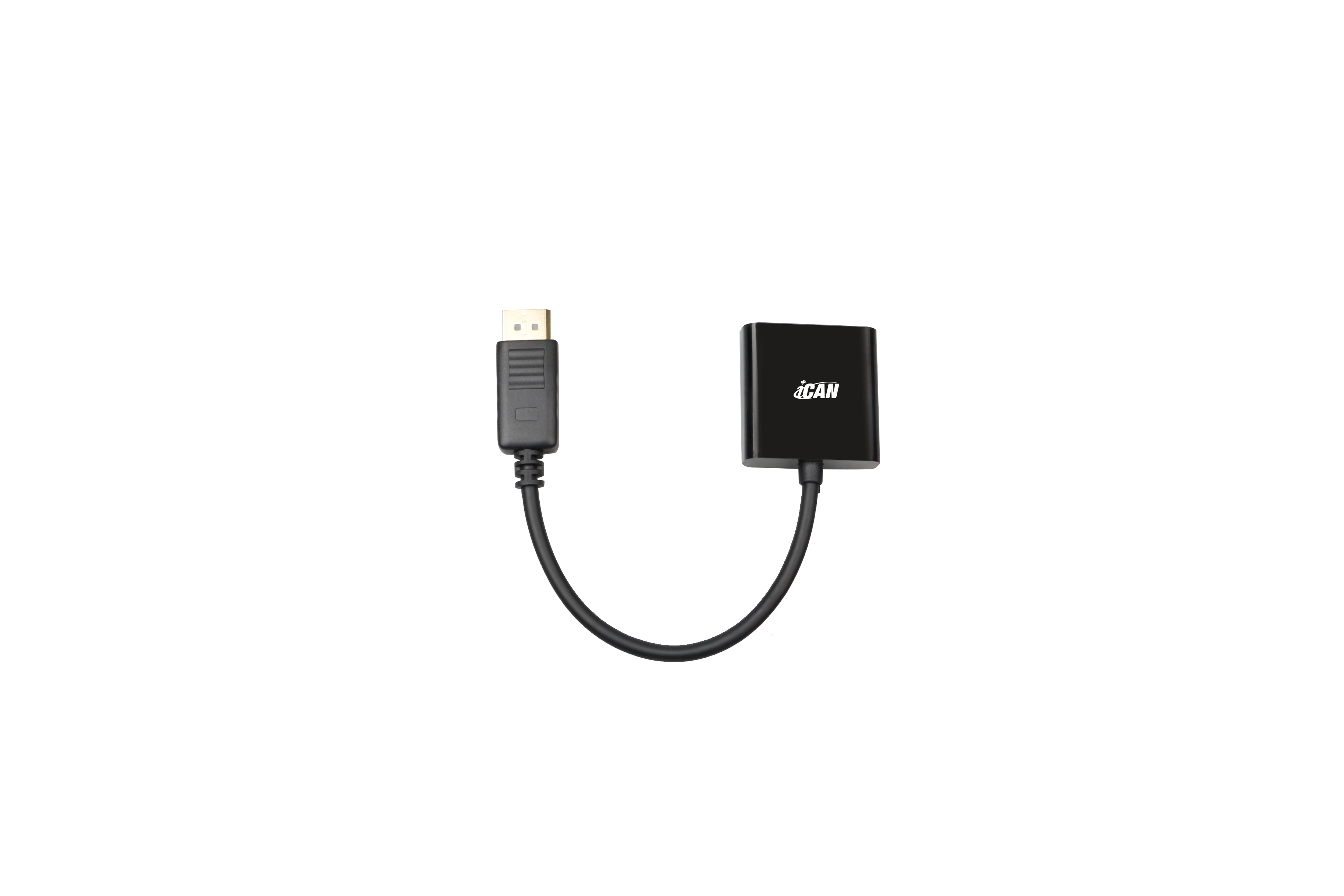 iCAN DisplayPort to DVI Adapter, Male to Female, Black