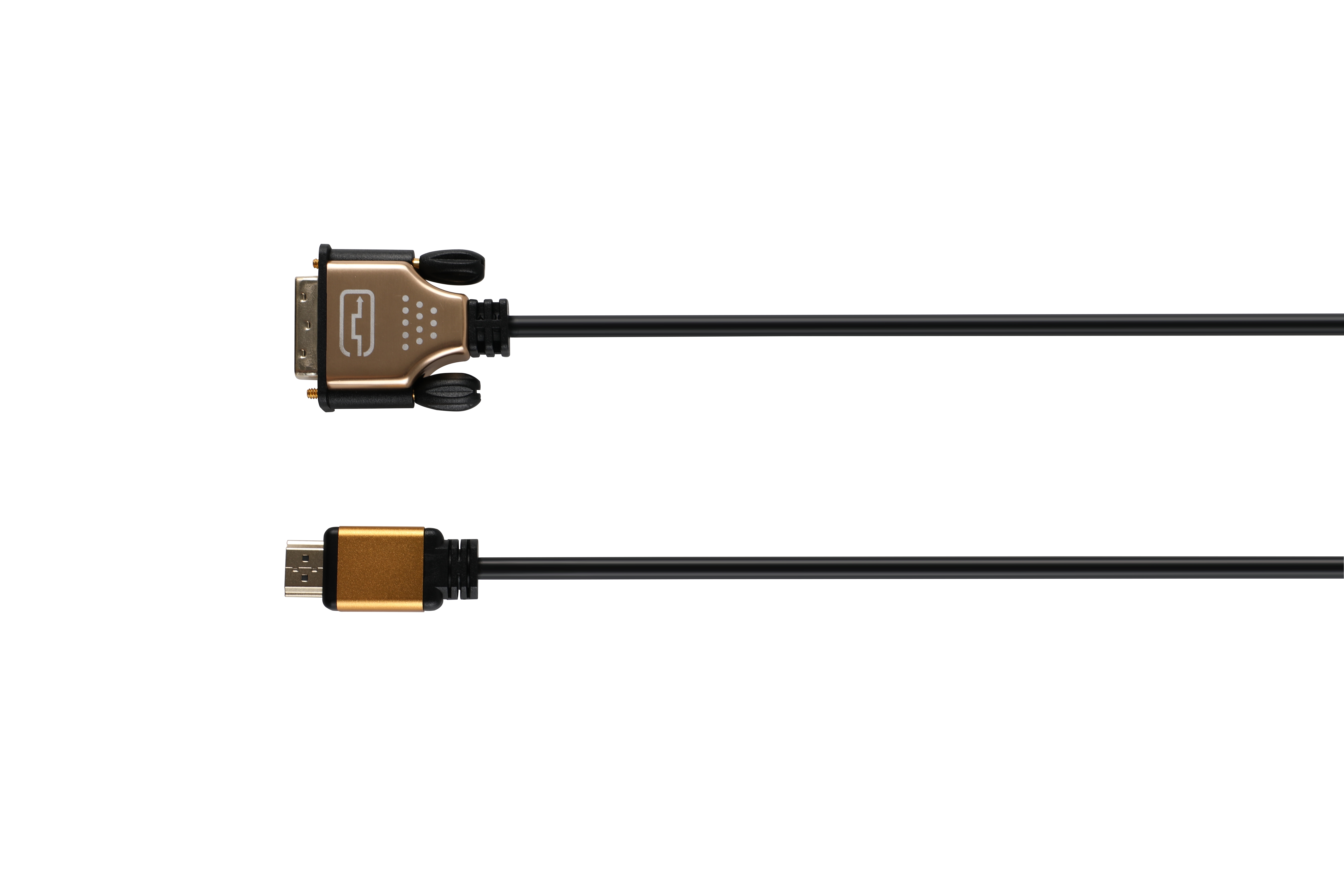 iCAN HDMI to DVI, Single Link, Aluminum Orange, Gold Plated, M/M, 6FT