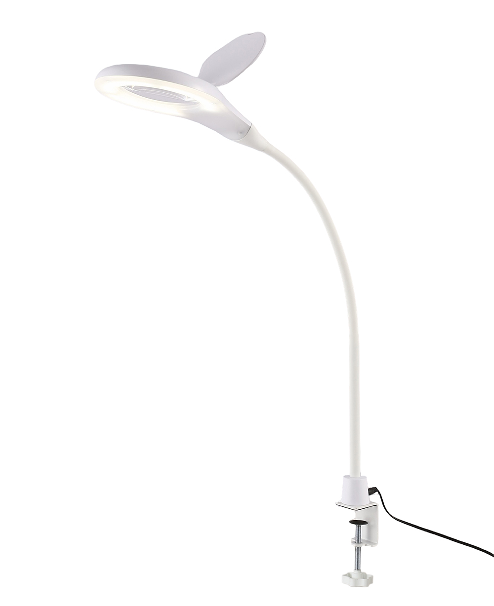 Loupe iCAN 5X avec lumière et pince.