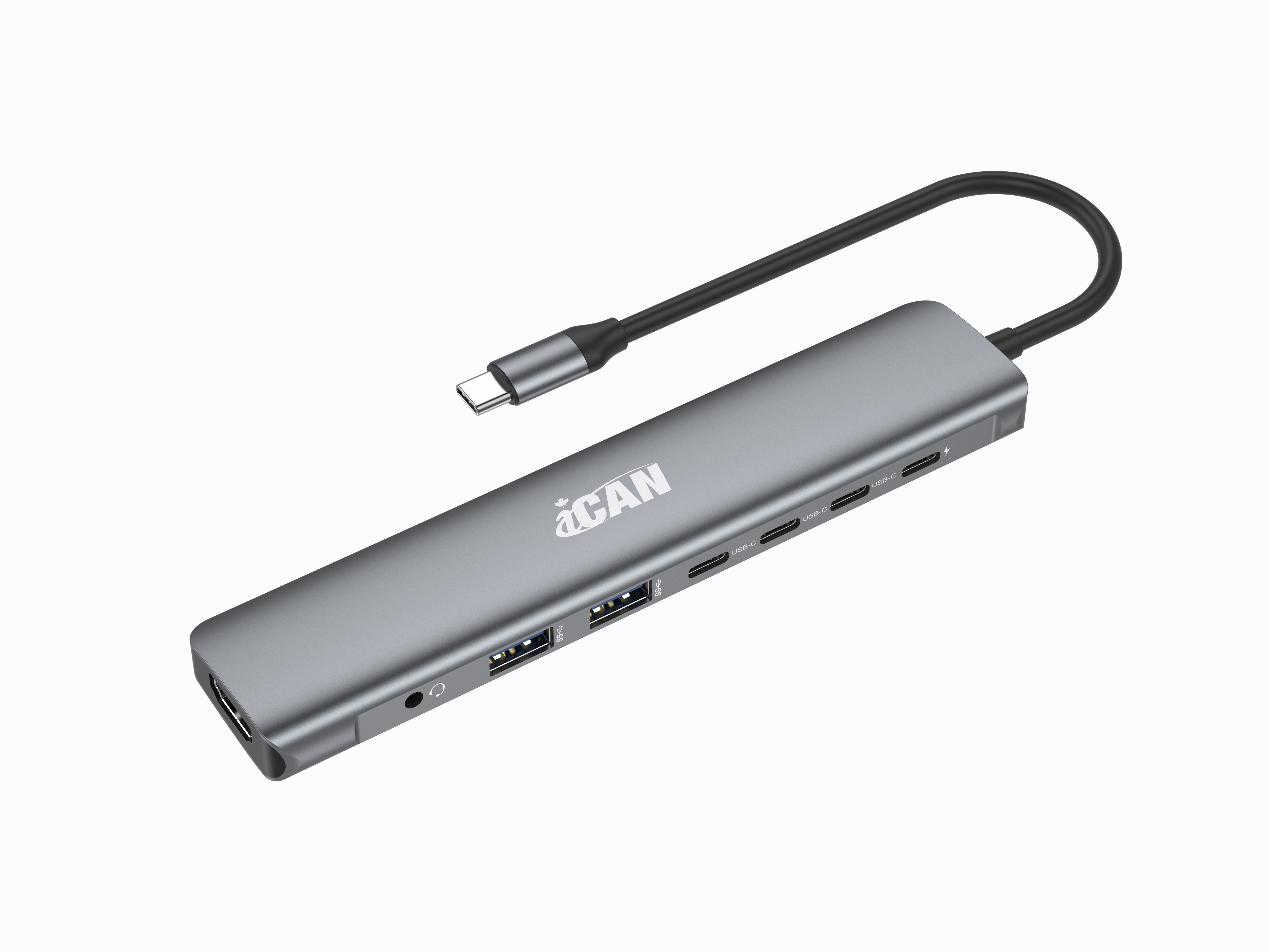 iCAN 8-in-1 10Gbps 100W USB-C Hub