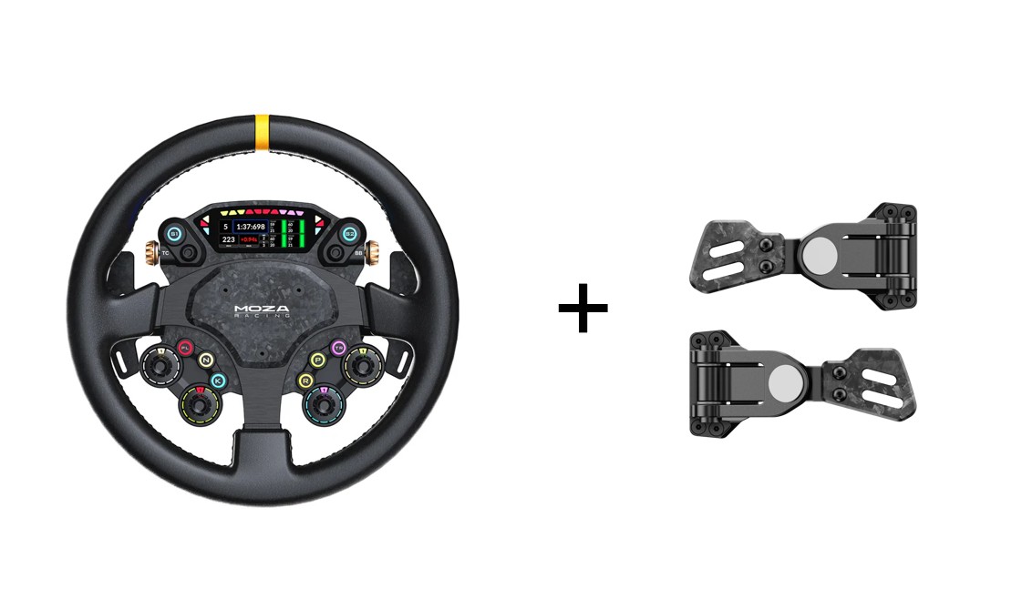 MOZA CS Pro Steering Wheel with add-on