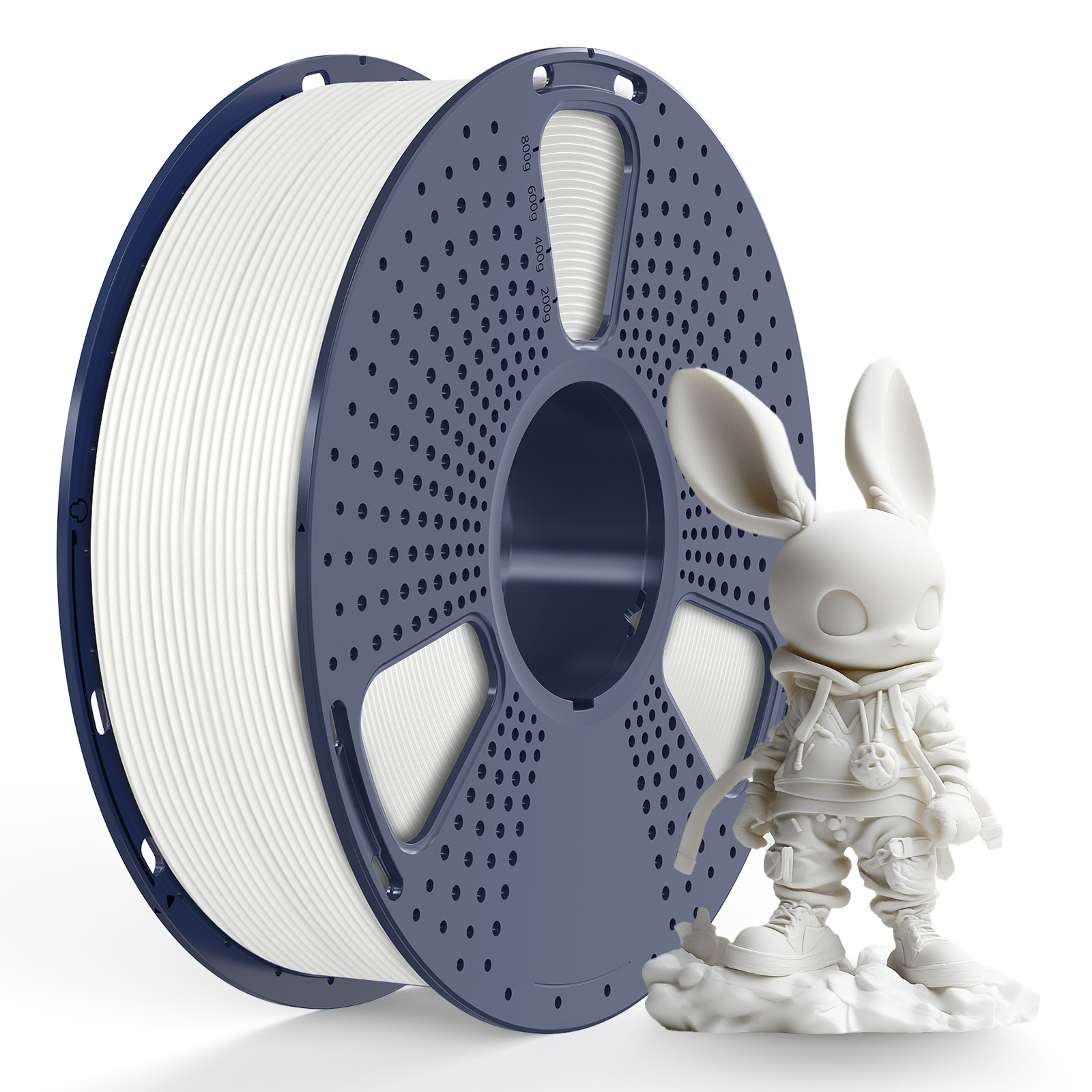 Sunlu 1.75mm, 1kg/spool, PLA meta filament (White)