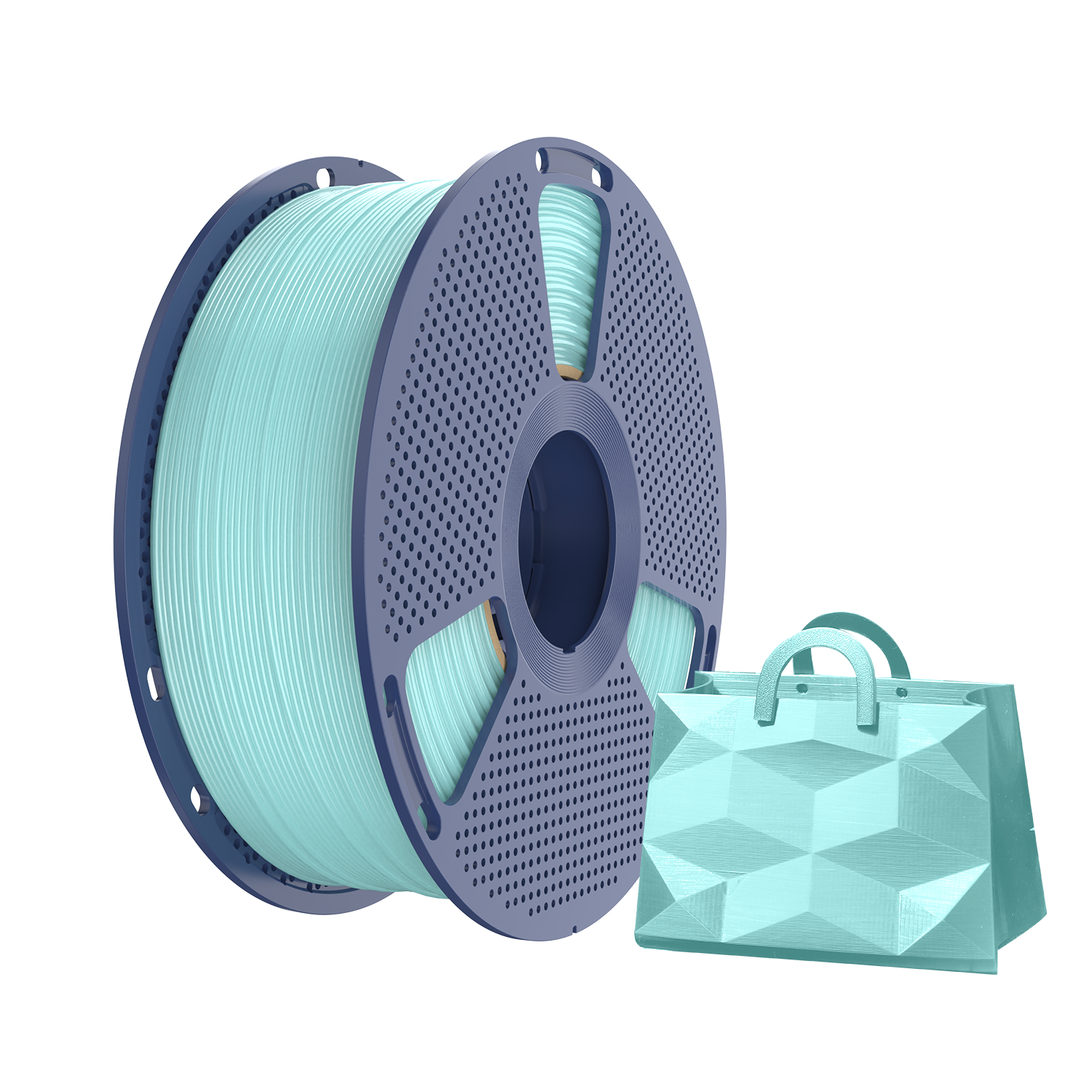 Sunlu 1.75mm, 1kg/spool, TPU Silk filament (Light Blue)