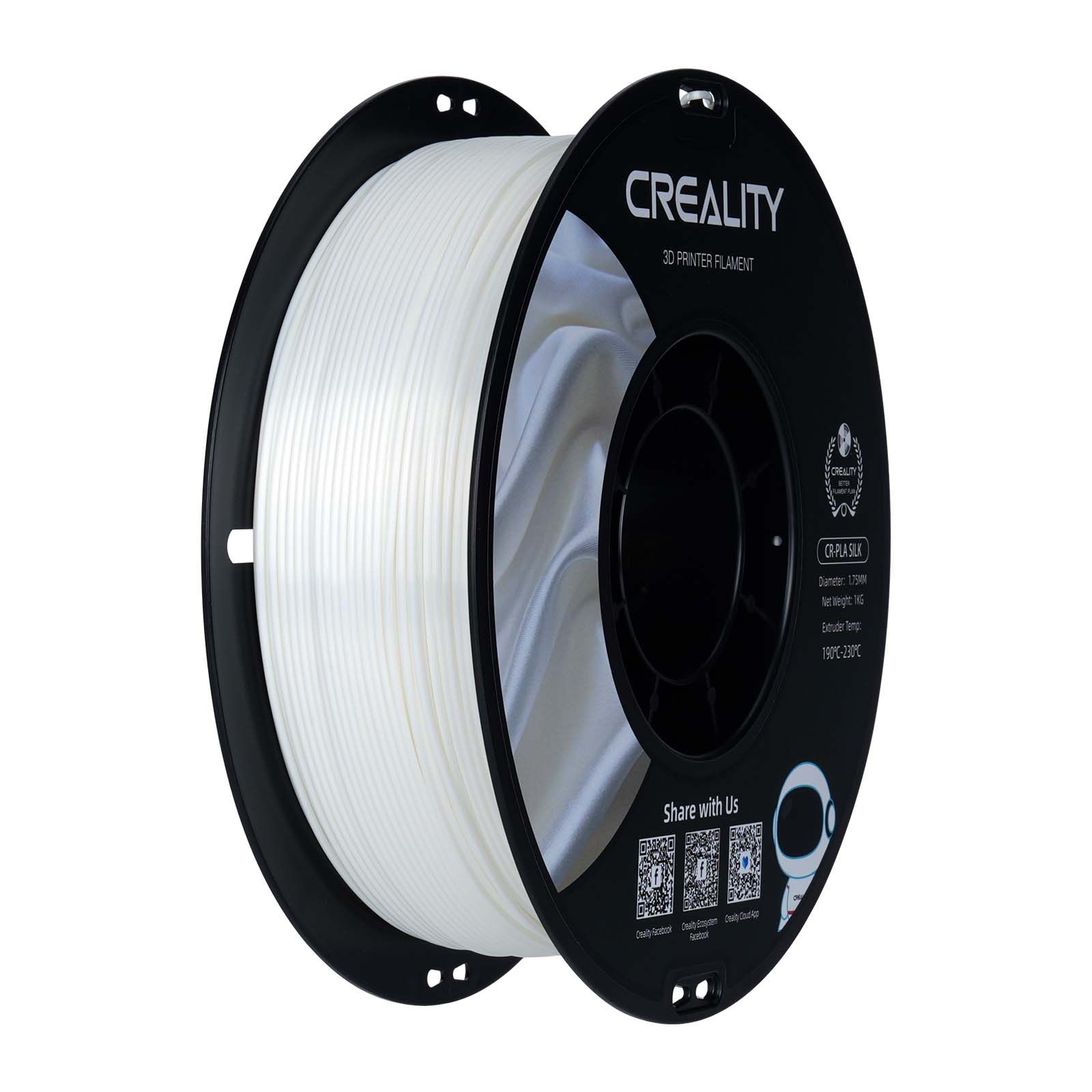 Creality CR-Silk PLA Filament 1.0Kg 1.75mm,White