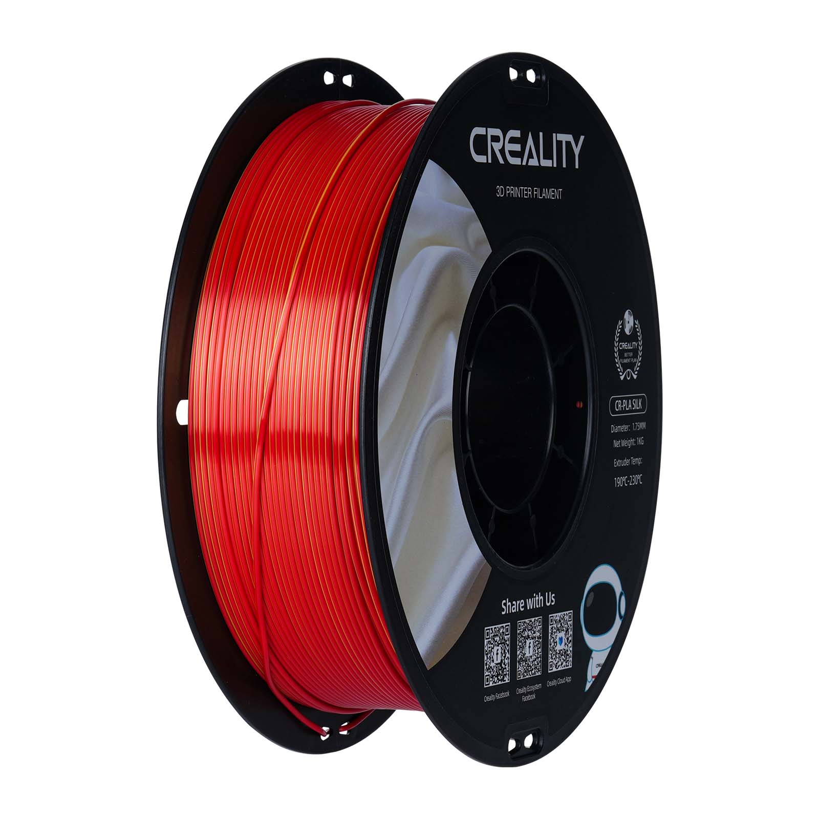 Filament PLA Creality CR-Silk 1,0 kg 1,75 mm, rouge doré