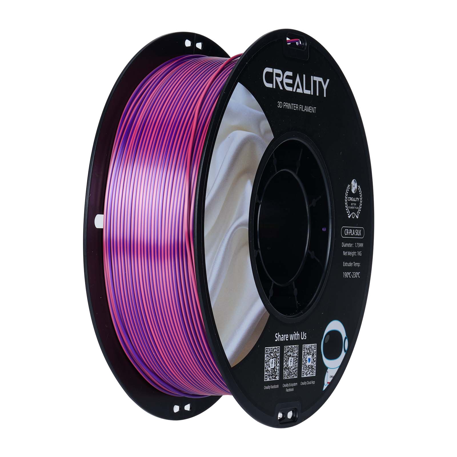 Filament PLA Creality CR-Silk 1,0 kg 1,75 mm, rose-violet