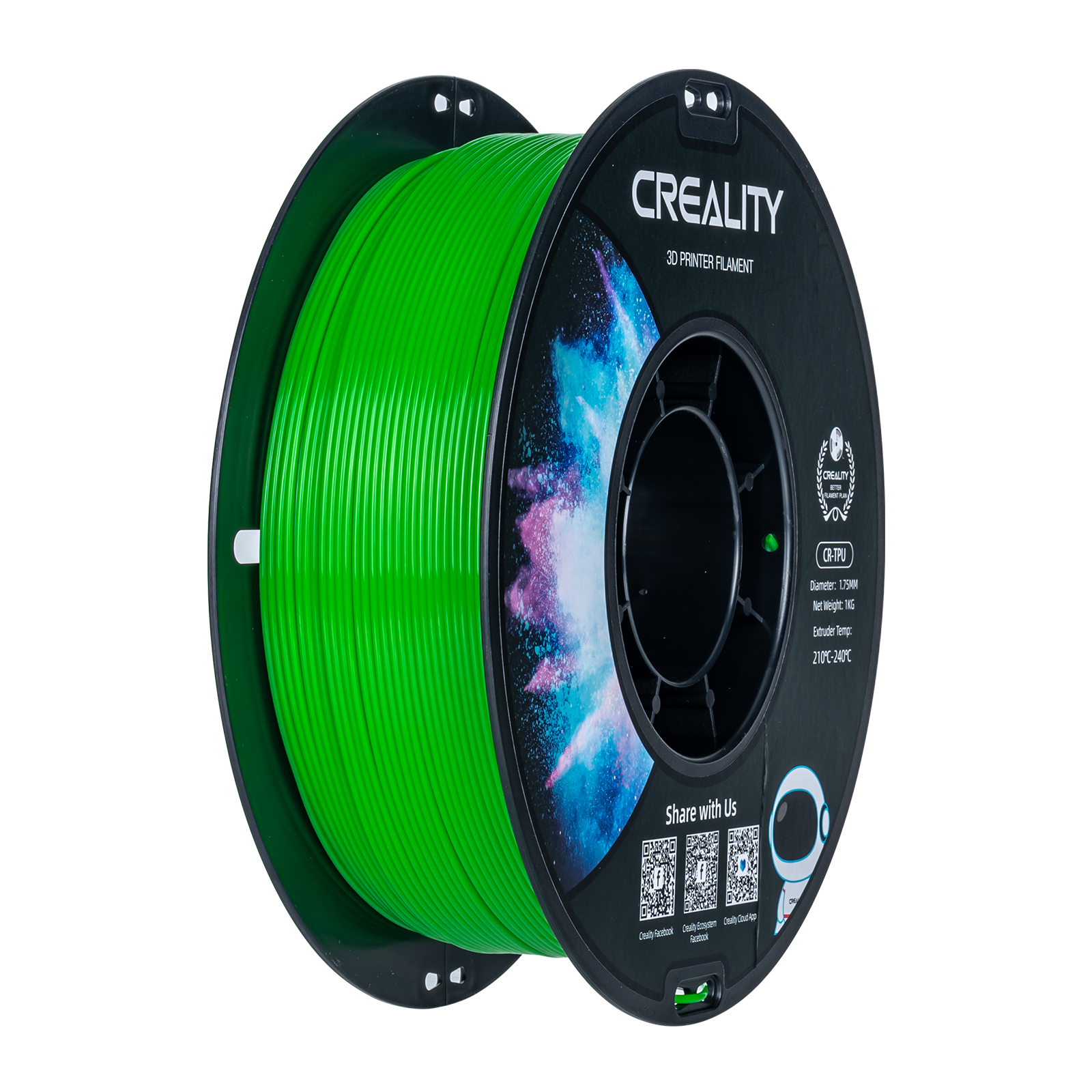 Filament Creality CR-TPU 1,0 kg 1,75 mm, vert