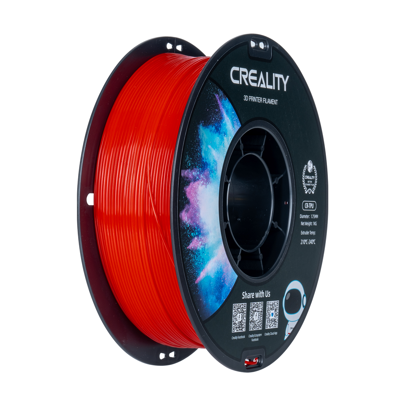 Creality CR-TPU Filament 1.0Kg 1.75mm, Red