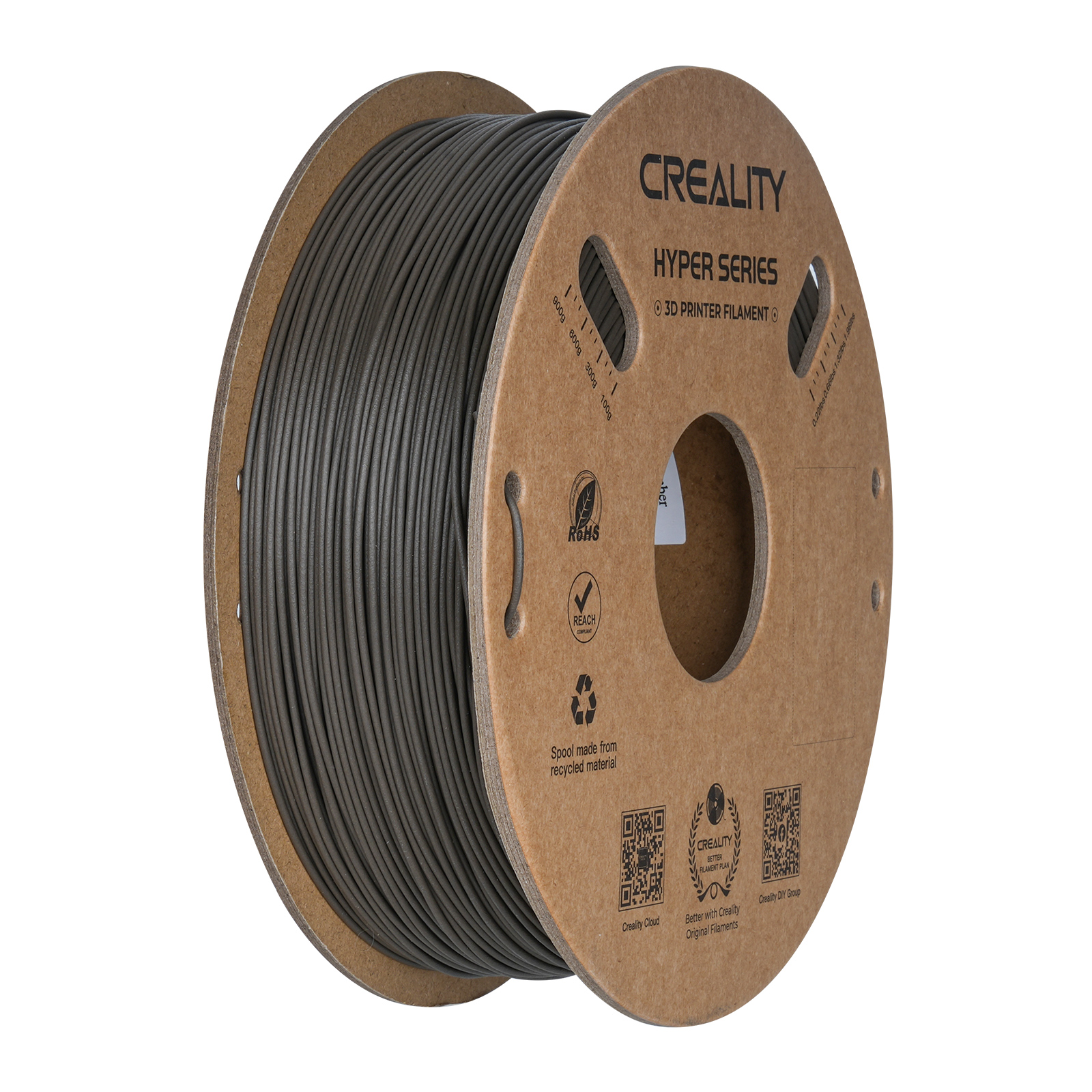 Filament d'impression 3D Creality Hyper PLA-CF 1 kg, 1,75 mm, jaune grisâtre