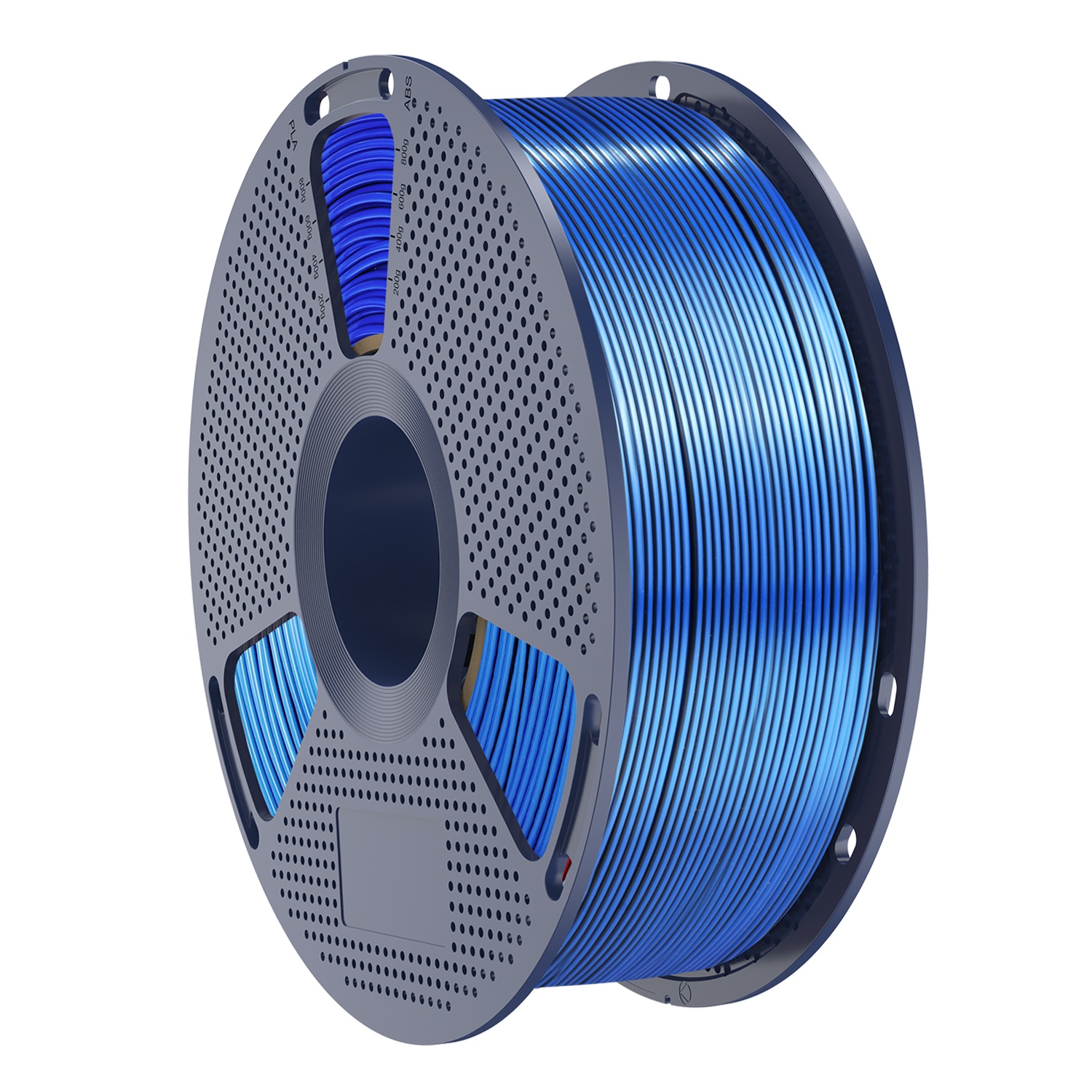 Filament Sunlu Silk PLA+ bicolore, noir et bleu