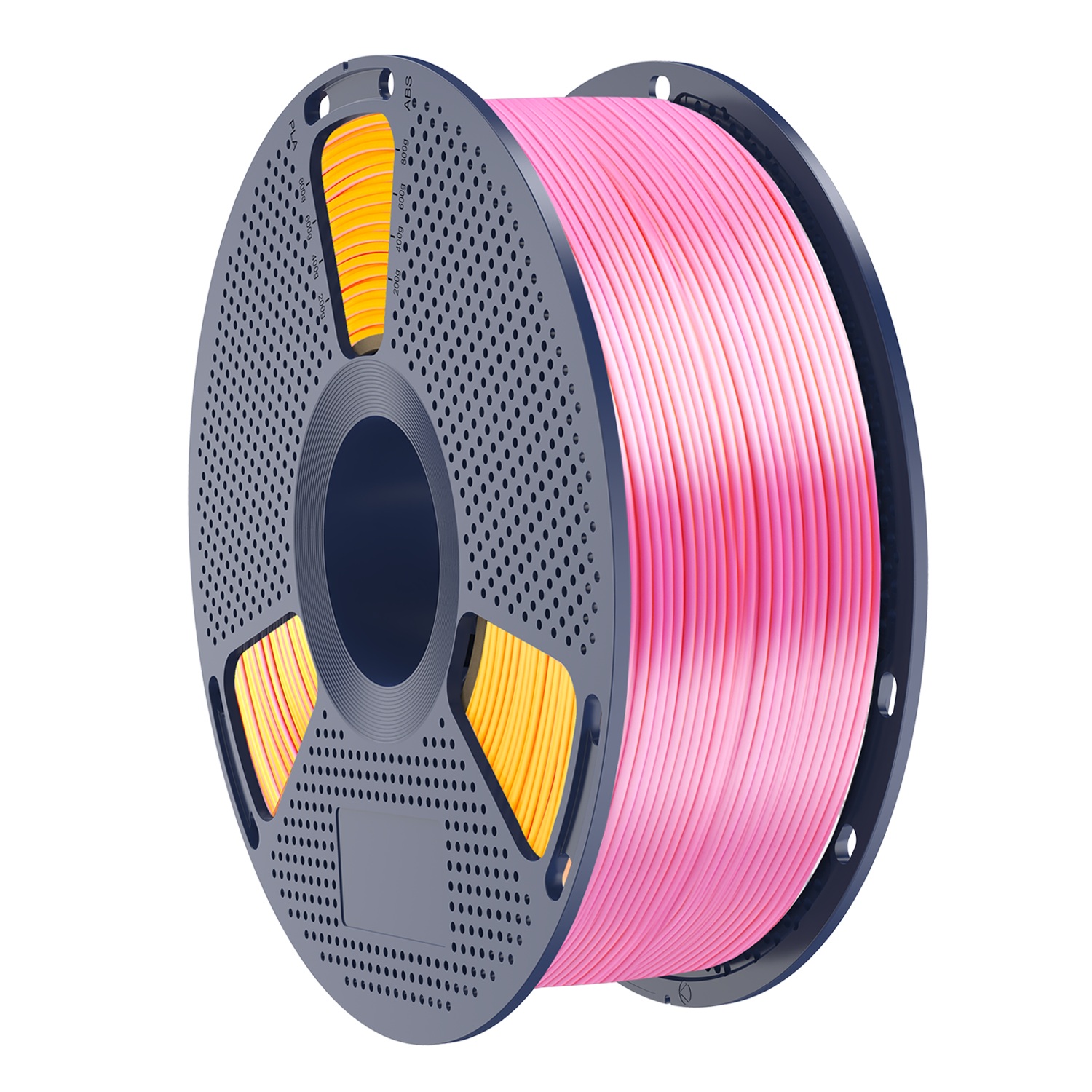 Sunlu Silk PLA+ Dual Color filament, Pink Gold
