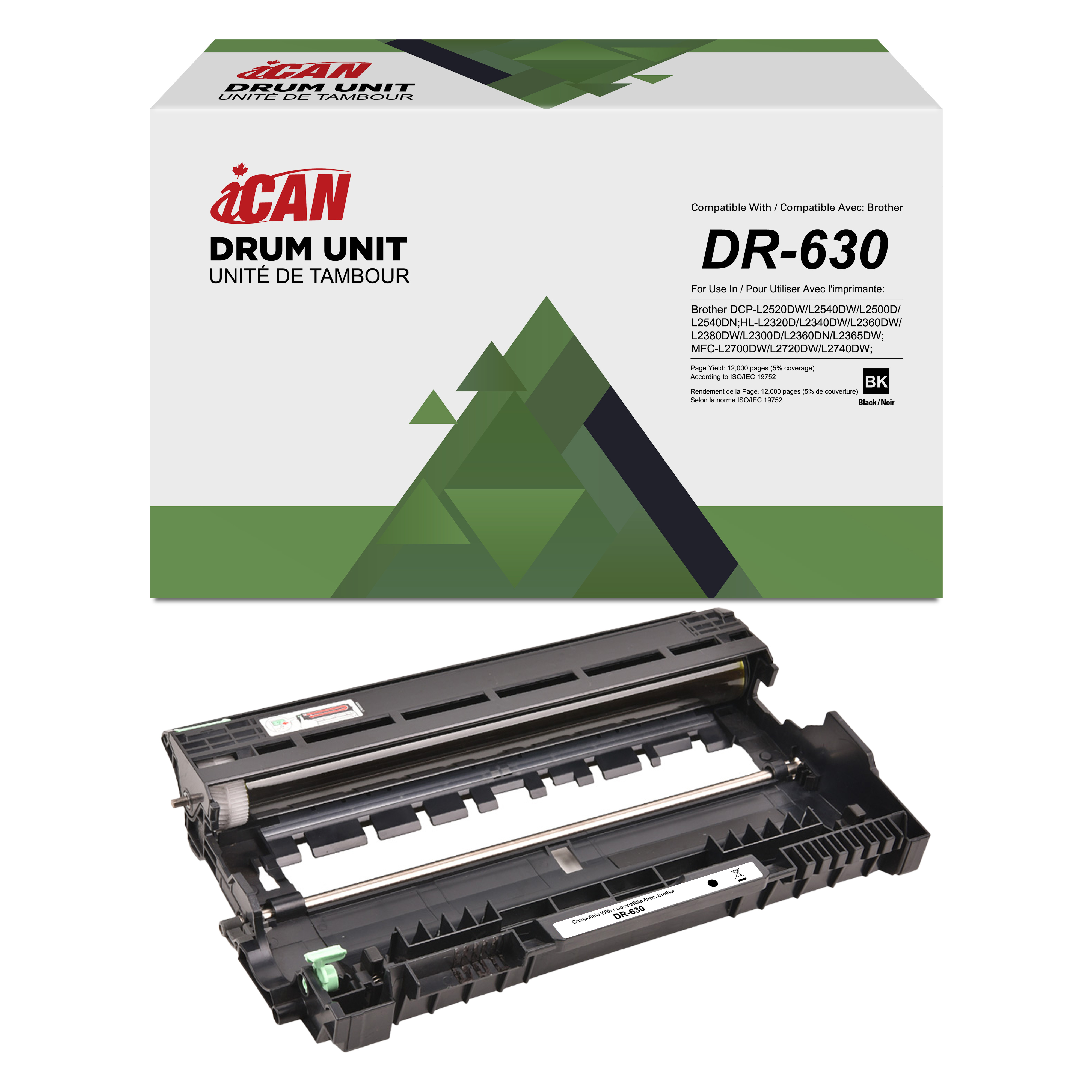iCAN Compatible Brother DR630 Drum Cartridge(Open Box)