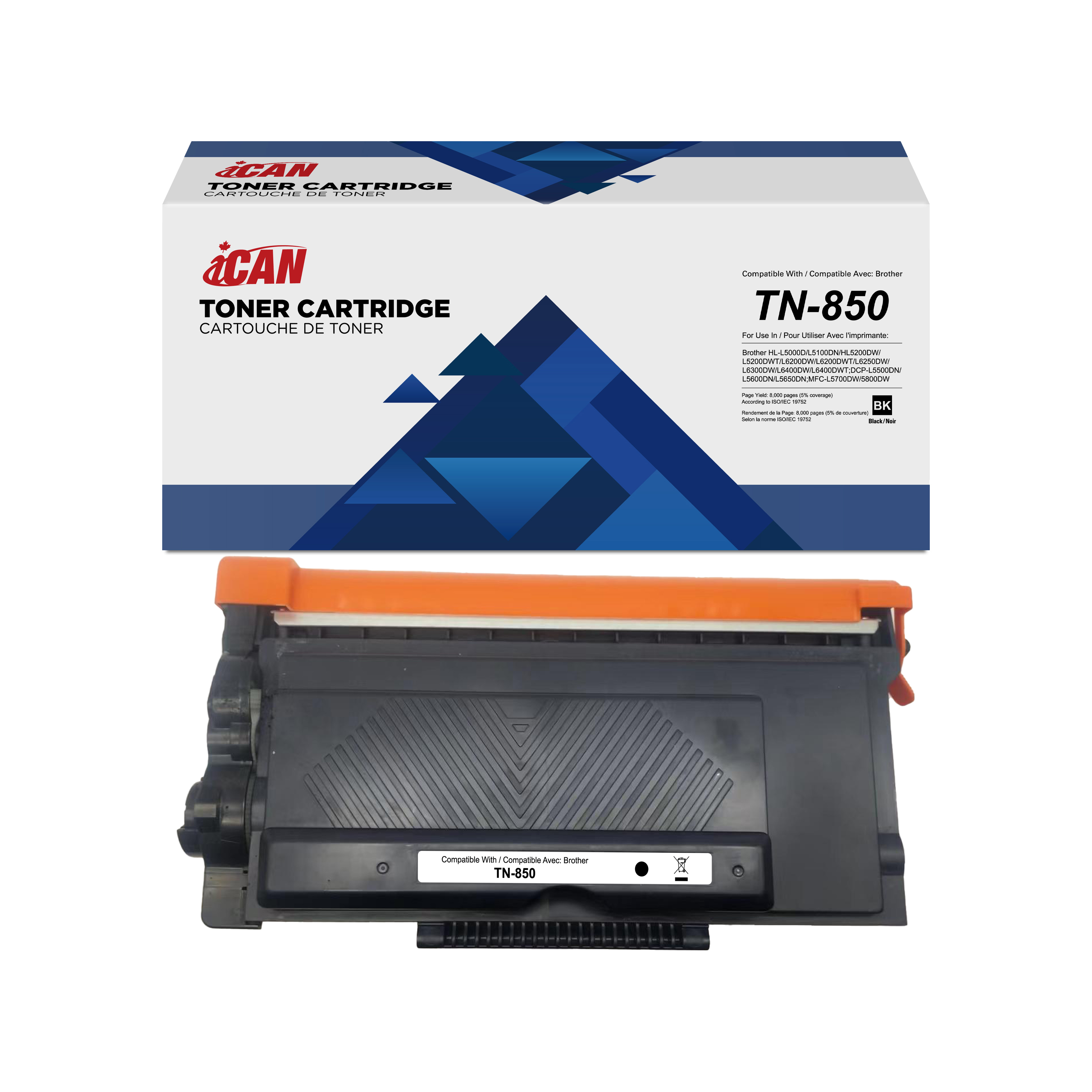 iCan Compatible Brother TN-850 Mono Toner Cartridge(Open Box)