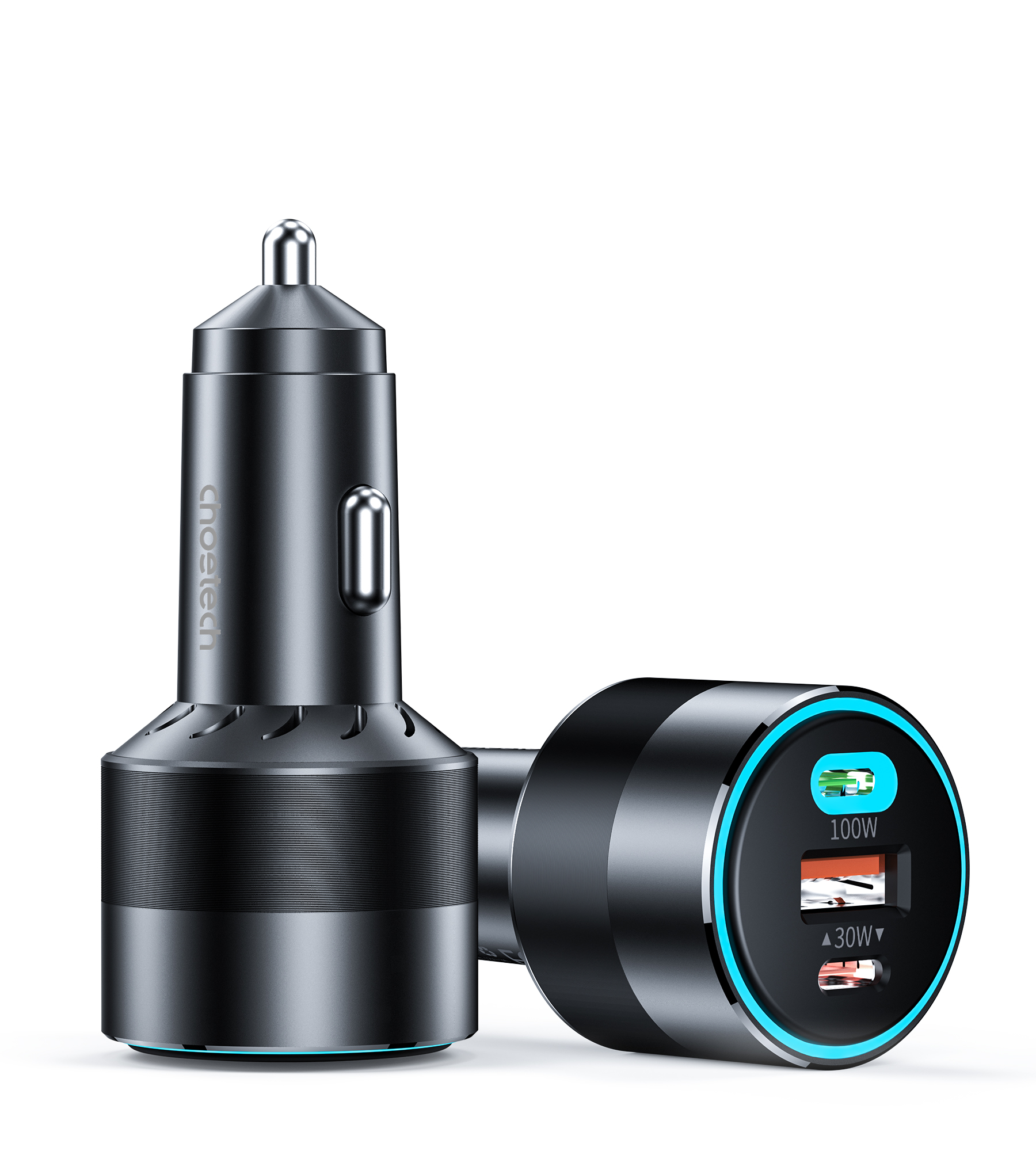 Choetech 130W Triple-Port Fast Car Charger(Open Box)