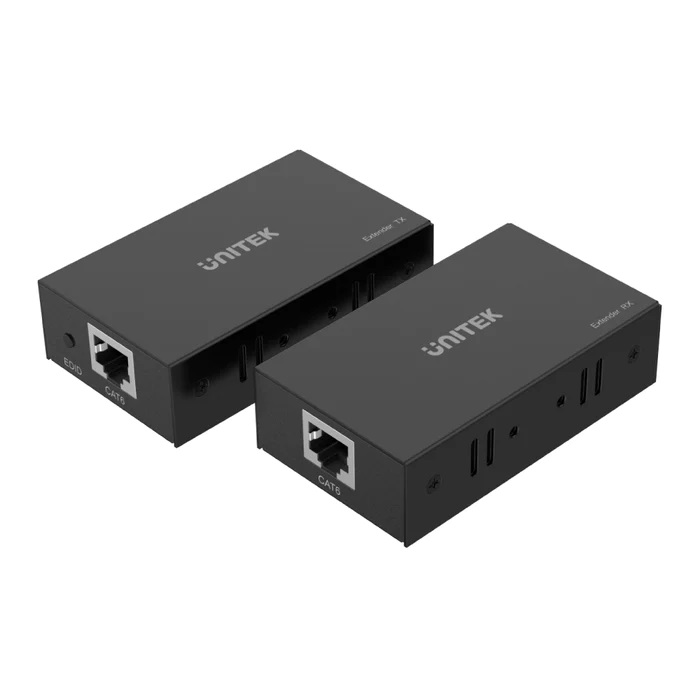 UNITEK HDMI Extender Over Cat6 Lan Cable 150m Max & Power Adaptors