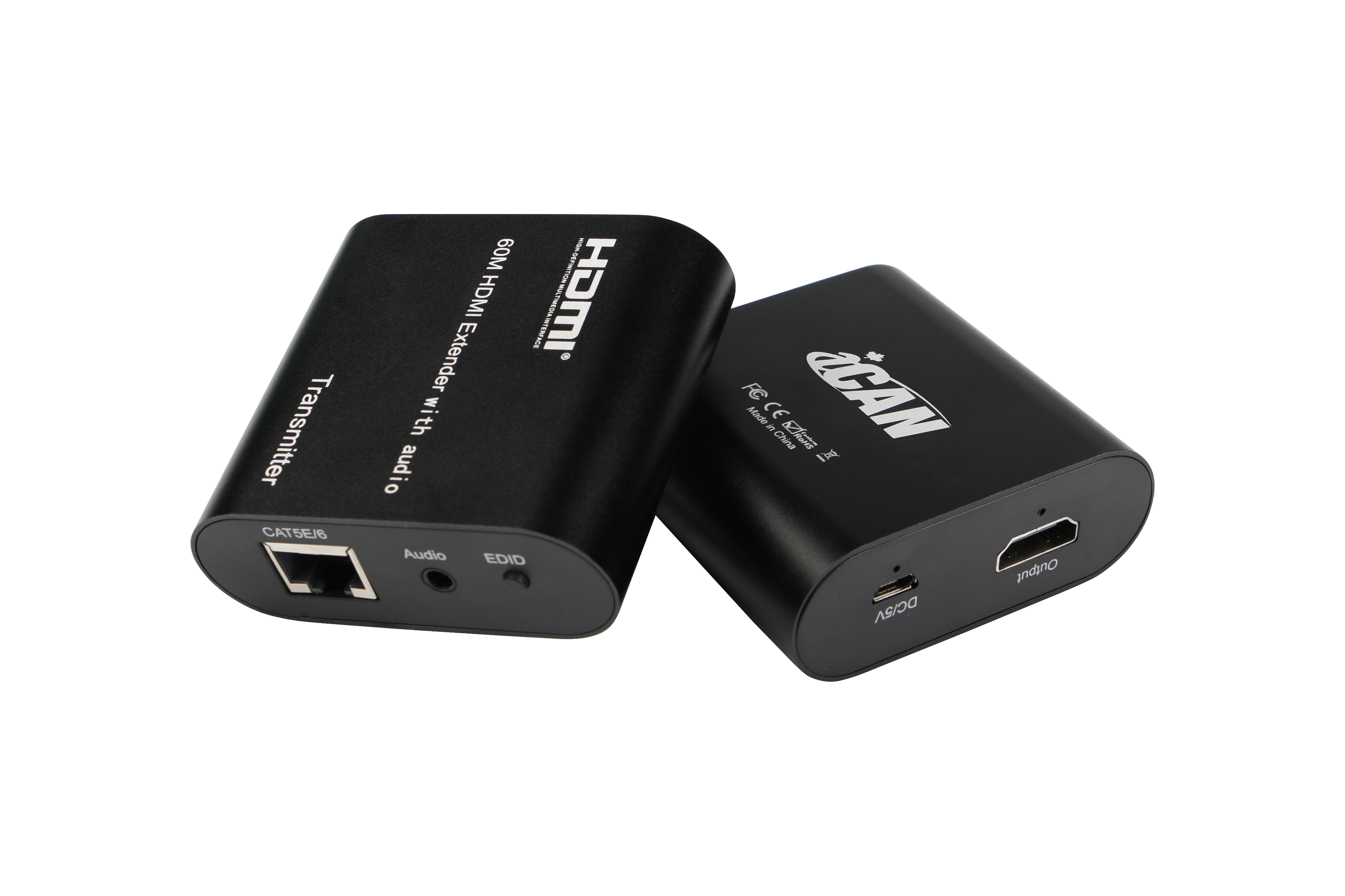 ICAN HDMI Extender Over Cat5e/Cat6 Lan Cable 150m Max & Power Adaptors