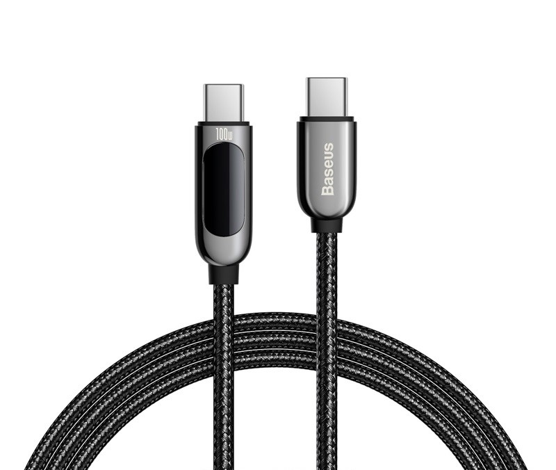 Baseus Display Fast Charging Data Cable Type-C to Type-C 100W 1m Black(Open Box)