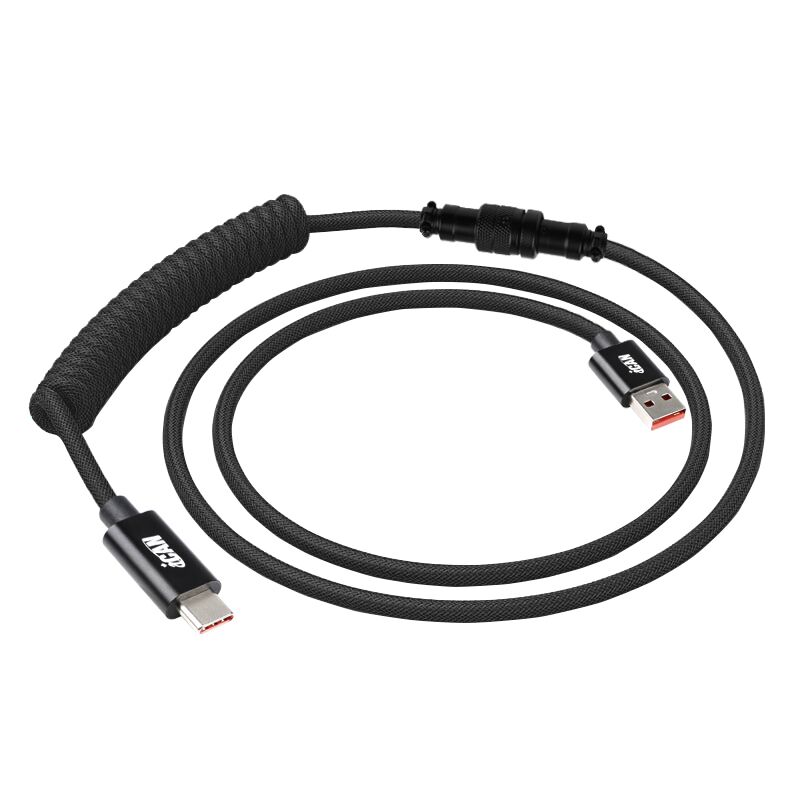 Câble clavier iCAN Type-A Mâle vers Type-C Mâle, Noir, 5 pieds(Open Box)