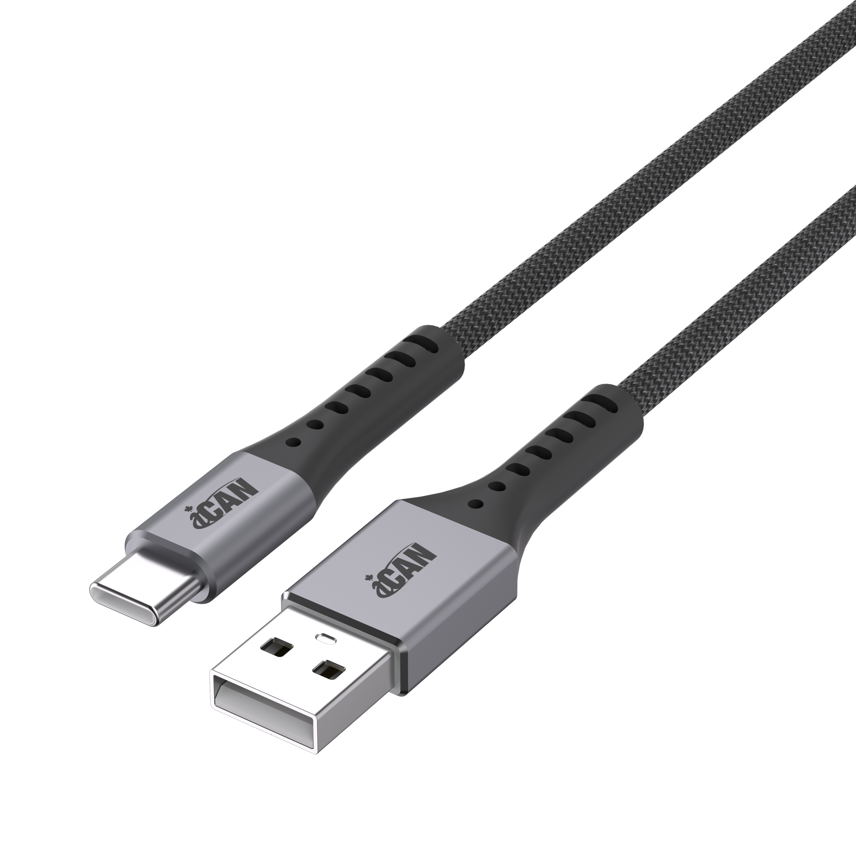 iCAN Câble USB 2.0 mâle Type-A vers mâle Type-C, 15W, 9,9 pieds