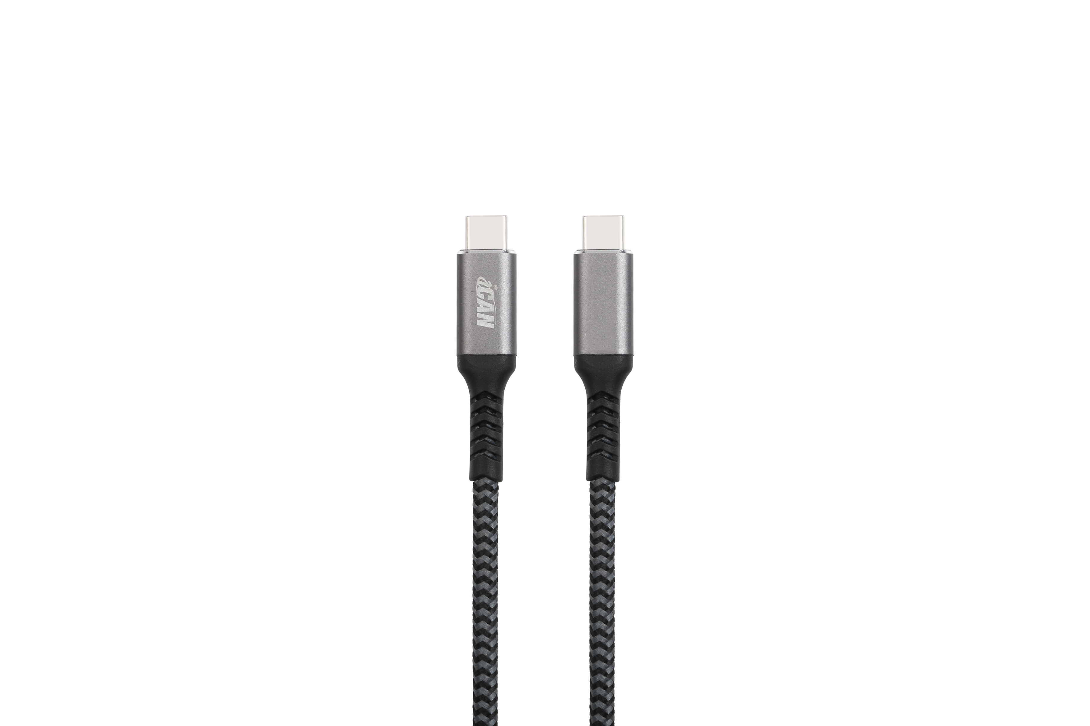 Câble iCAN USB 2.0 Type-C Mâle vers Type-C Mâle, 100W, 6 pieds