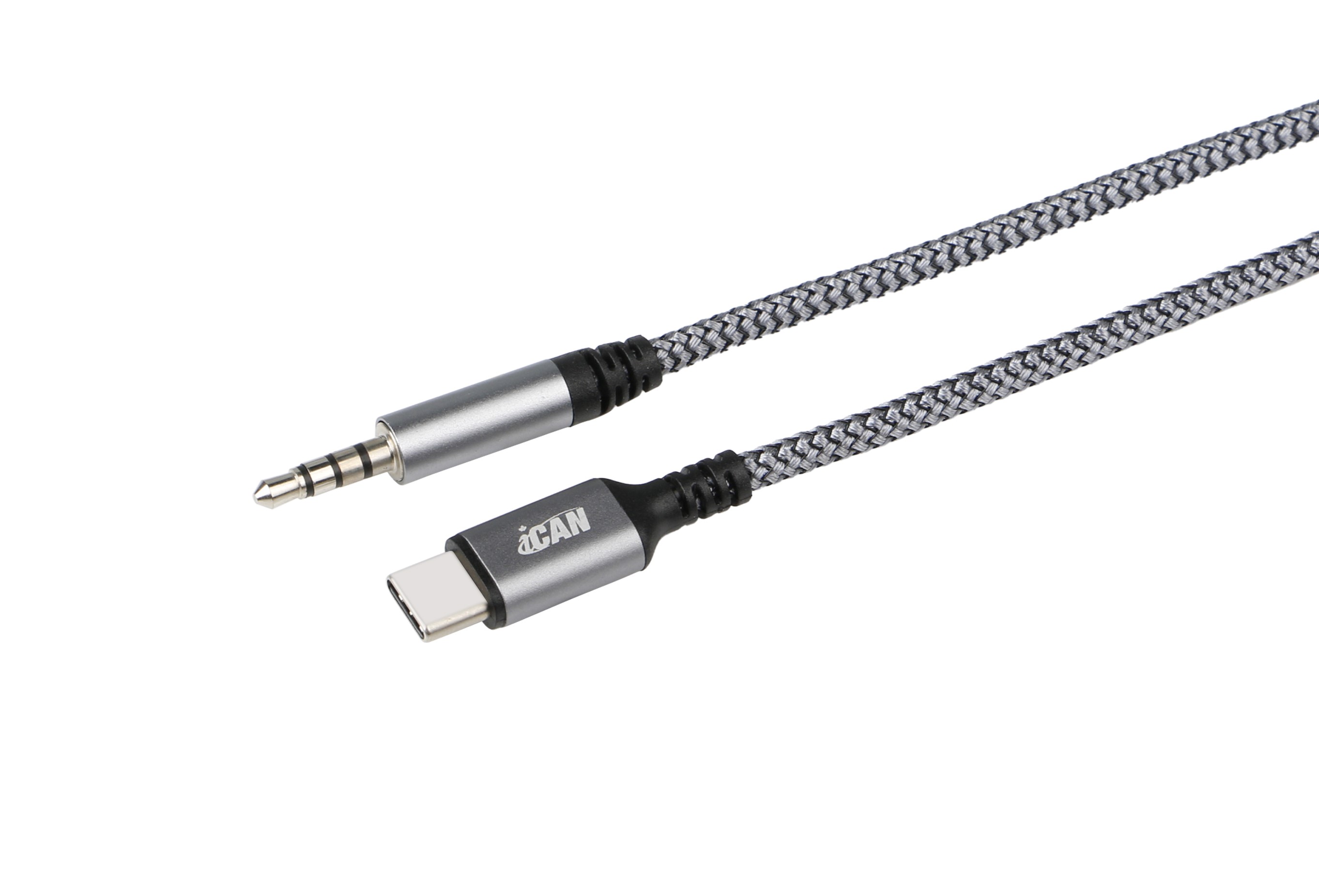 iCAN Type-C Male to 3.5mm Audio Male Cable, 6ft